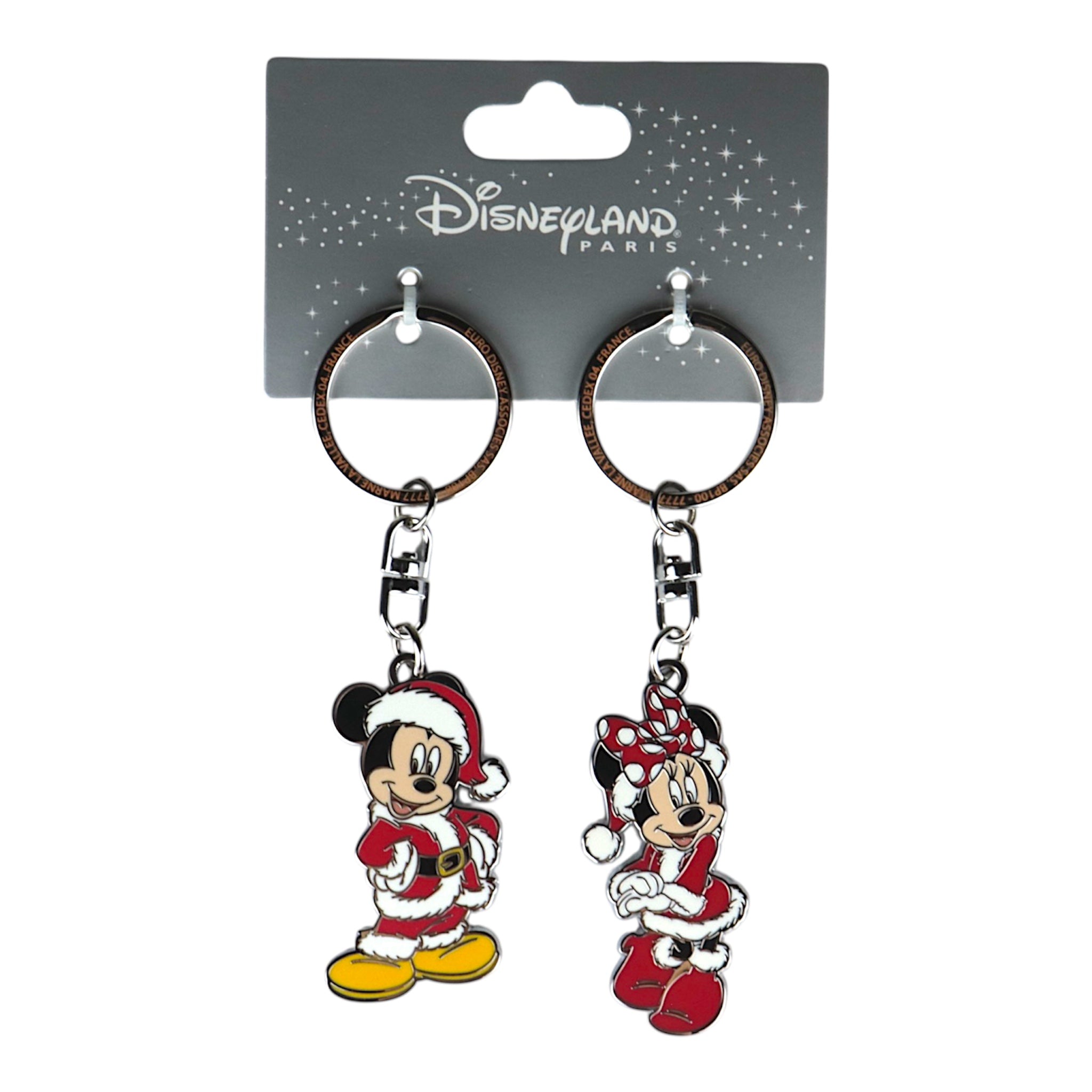 Minnie und Mickey Weihnachtsoutfit Pärchen-Schlüsselanhänger - Disney