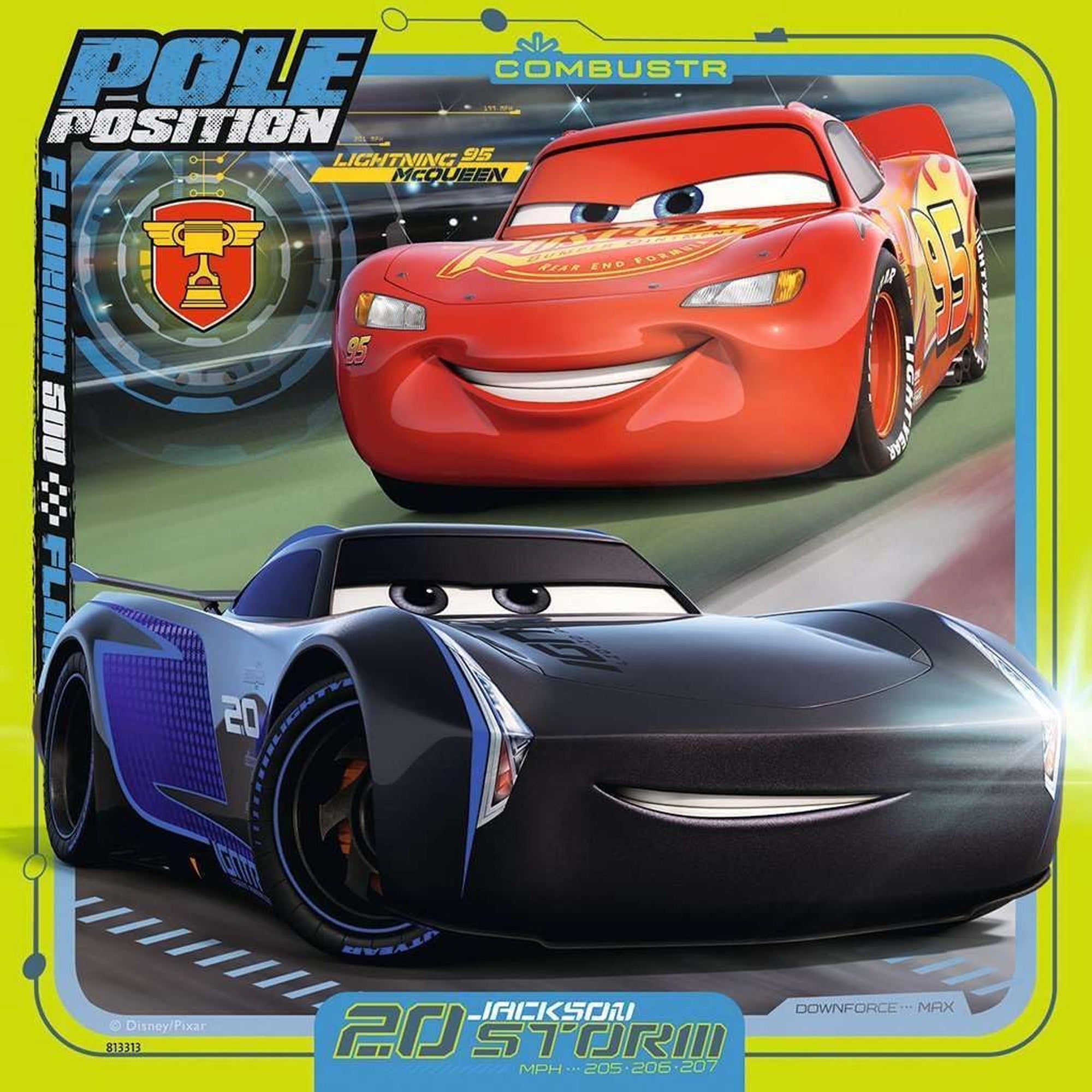 Bunte Flitzer Kinderpuzzle (3x49 Teile) - Disney Pixar Cars