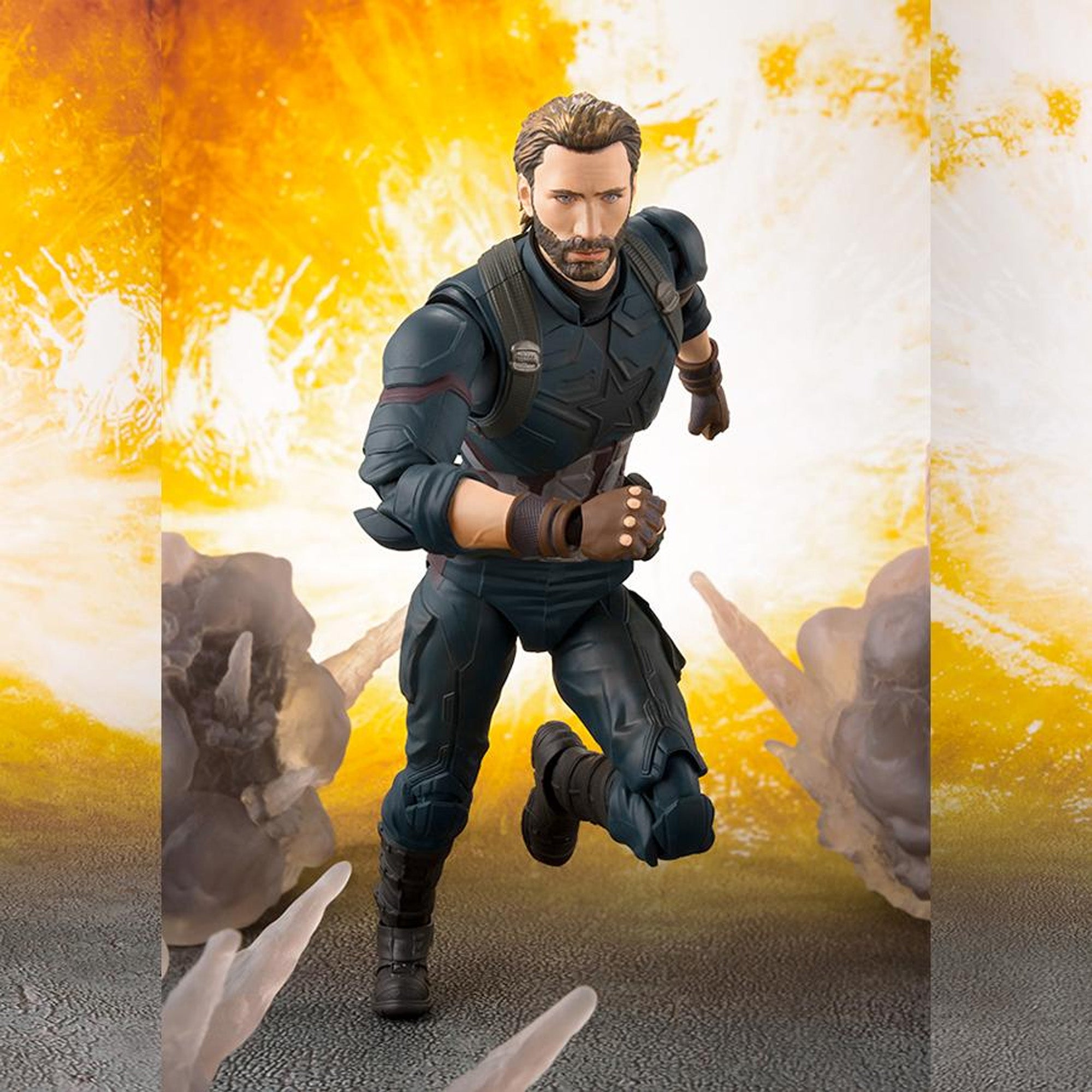 Captain America Action Figur Bandai Tamashii Nations - Marvel Avengers Infinity War