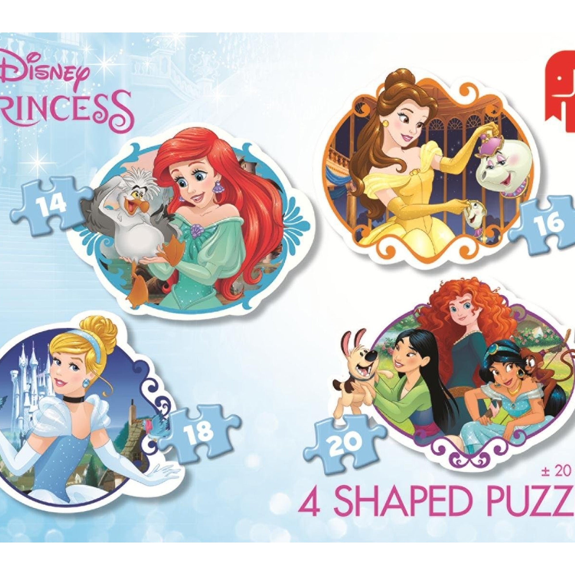Disney Prinzessinnen Kinderpuzzle 4er-Set - Disney