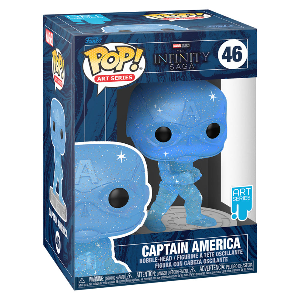 Funko POP! Captain America (Art Series) mit Schutzhülle 46 - Marvel Infinity Saga