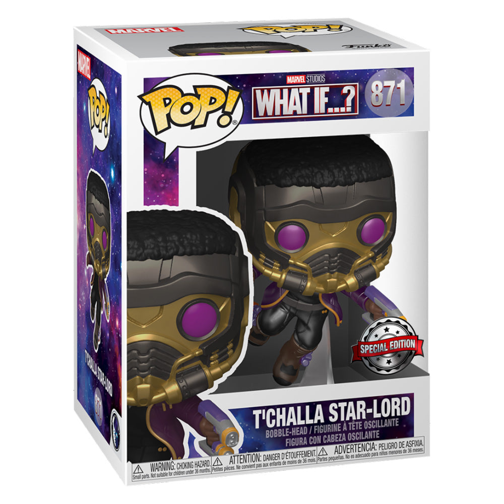Funko POP! T'Challa Star-Lord (Metallic Special Edition) 971 - Marvel What If…?
