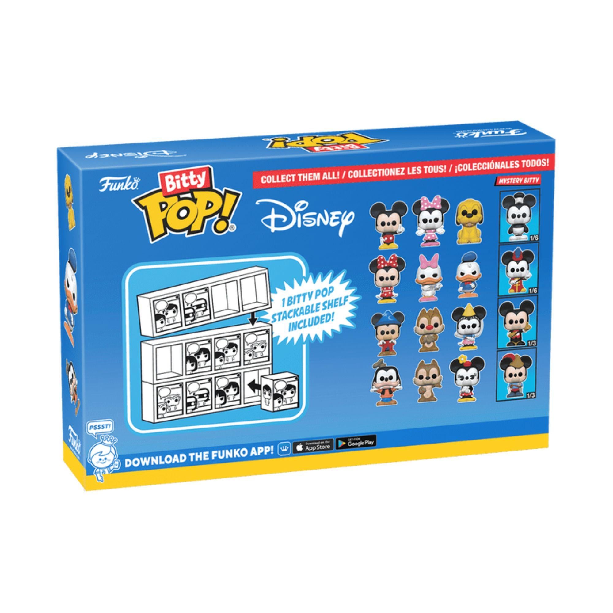 Funko Bitty POP! 4er Set Zauberer Mickey, Dale, Princess Minnie Serie 3 -Disney Classics