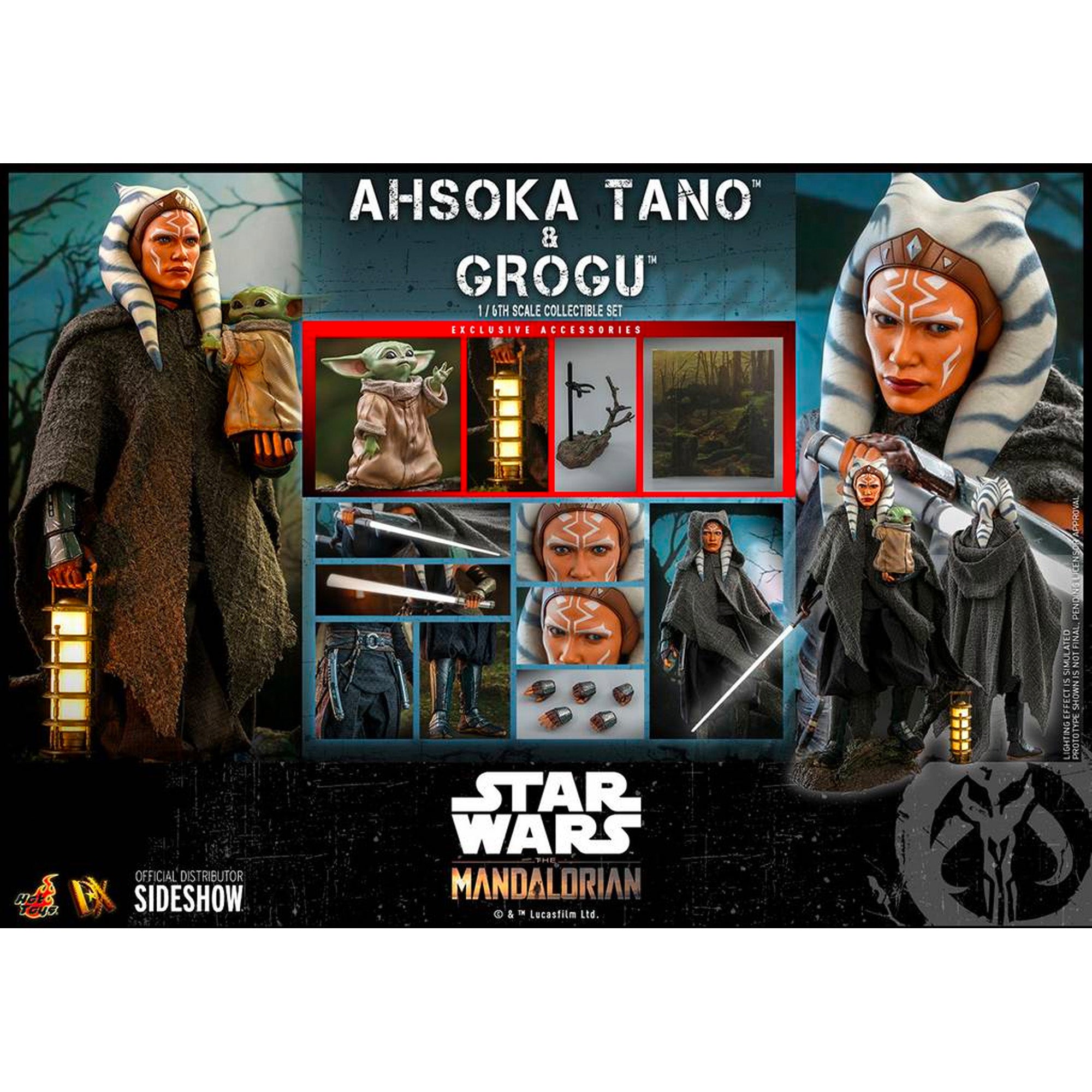 Hot Toys Figur Ahsoka Tano und Grogu - Star Wars The Mandalorian