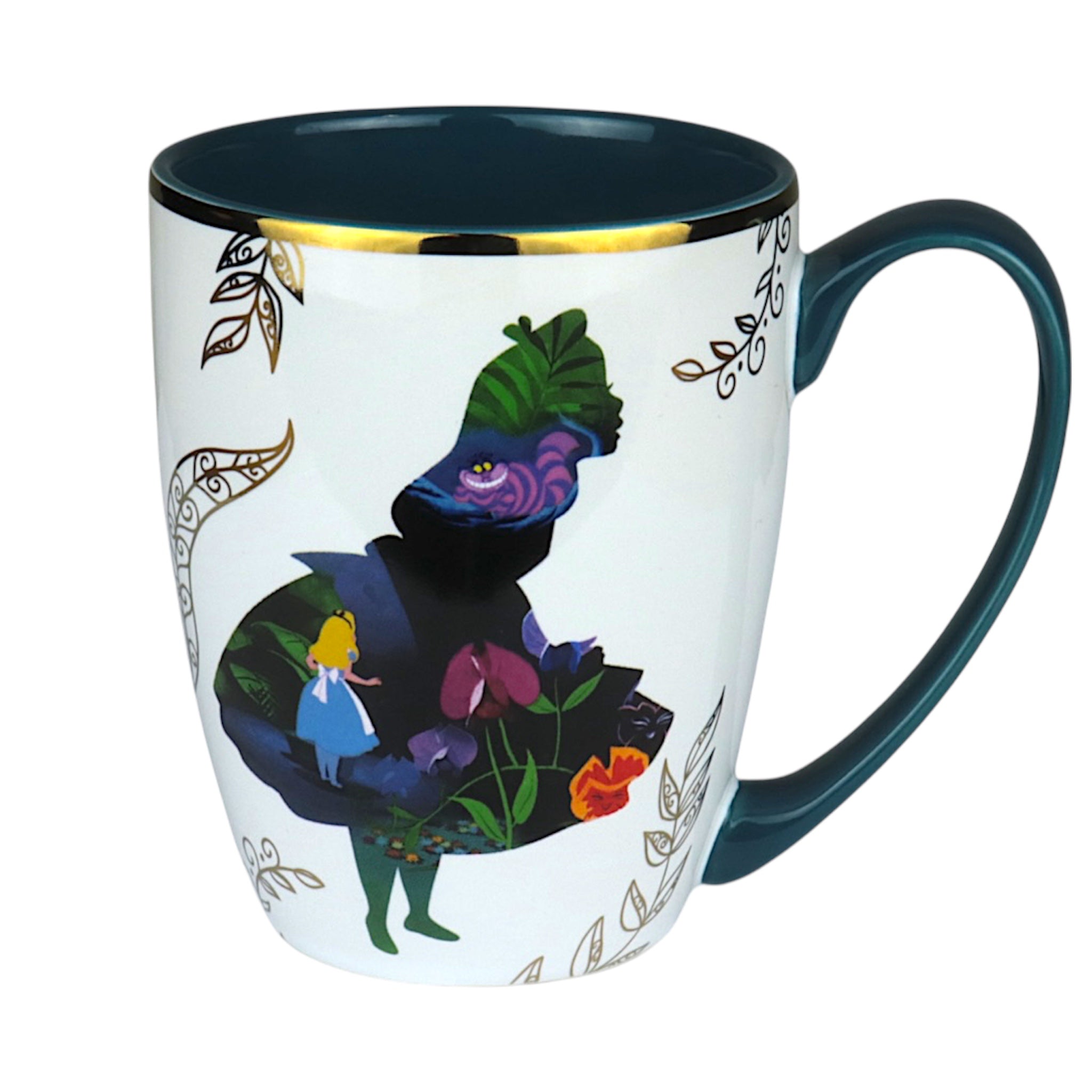 Alice Tasse mit Goldfolierung 310 ml - Disney Alice im Wunderland