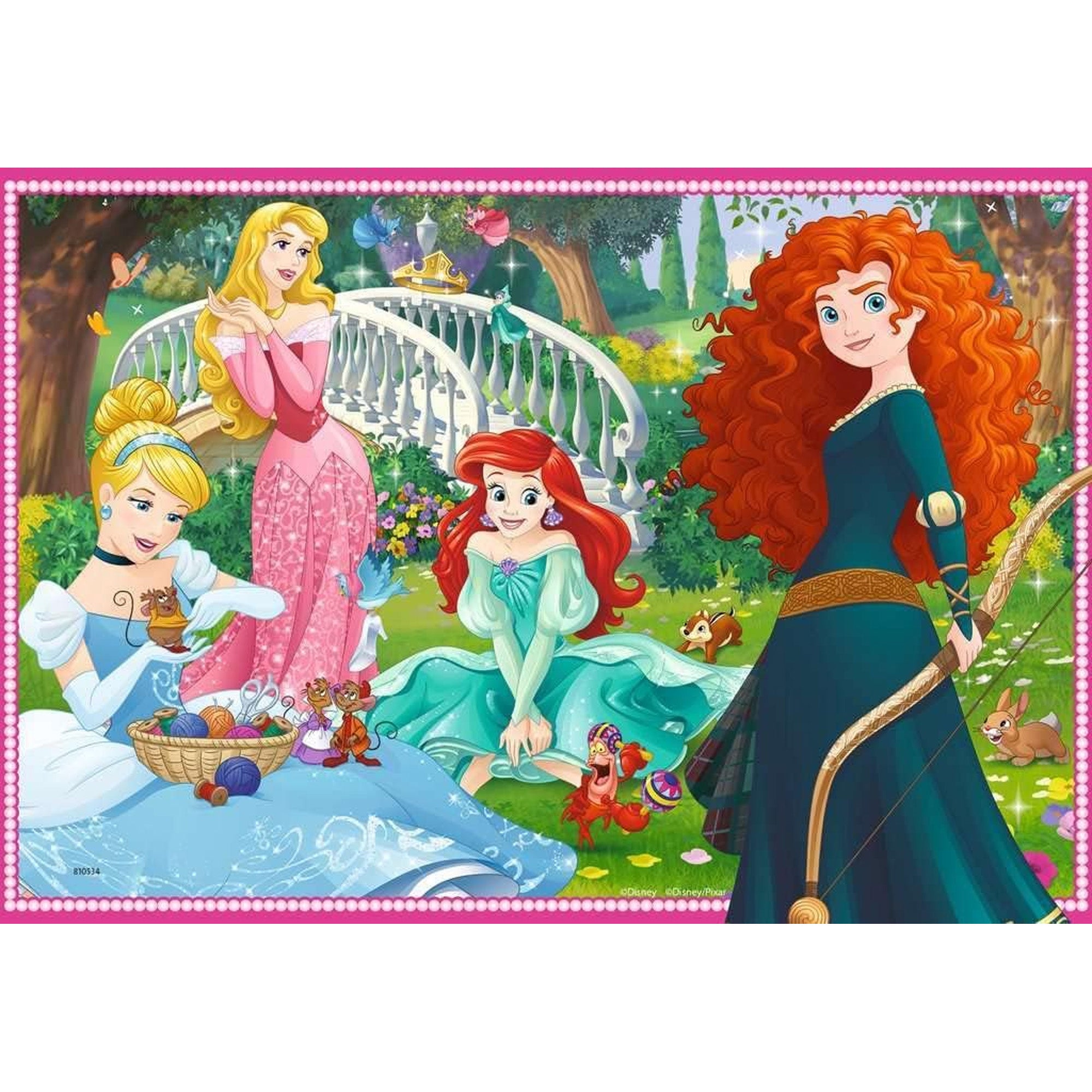 In der Welt der Prinzessinnen Kinderpuzzle (2x12 Teile) - Disney