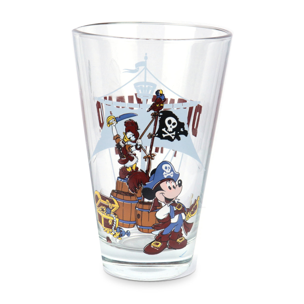 Mickey & Daisy Piraten Trinkglas 290 ml - Disney – Vorderansicht