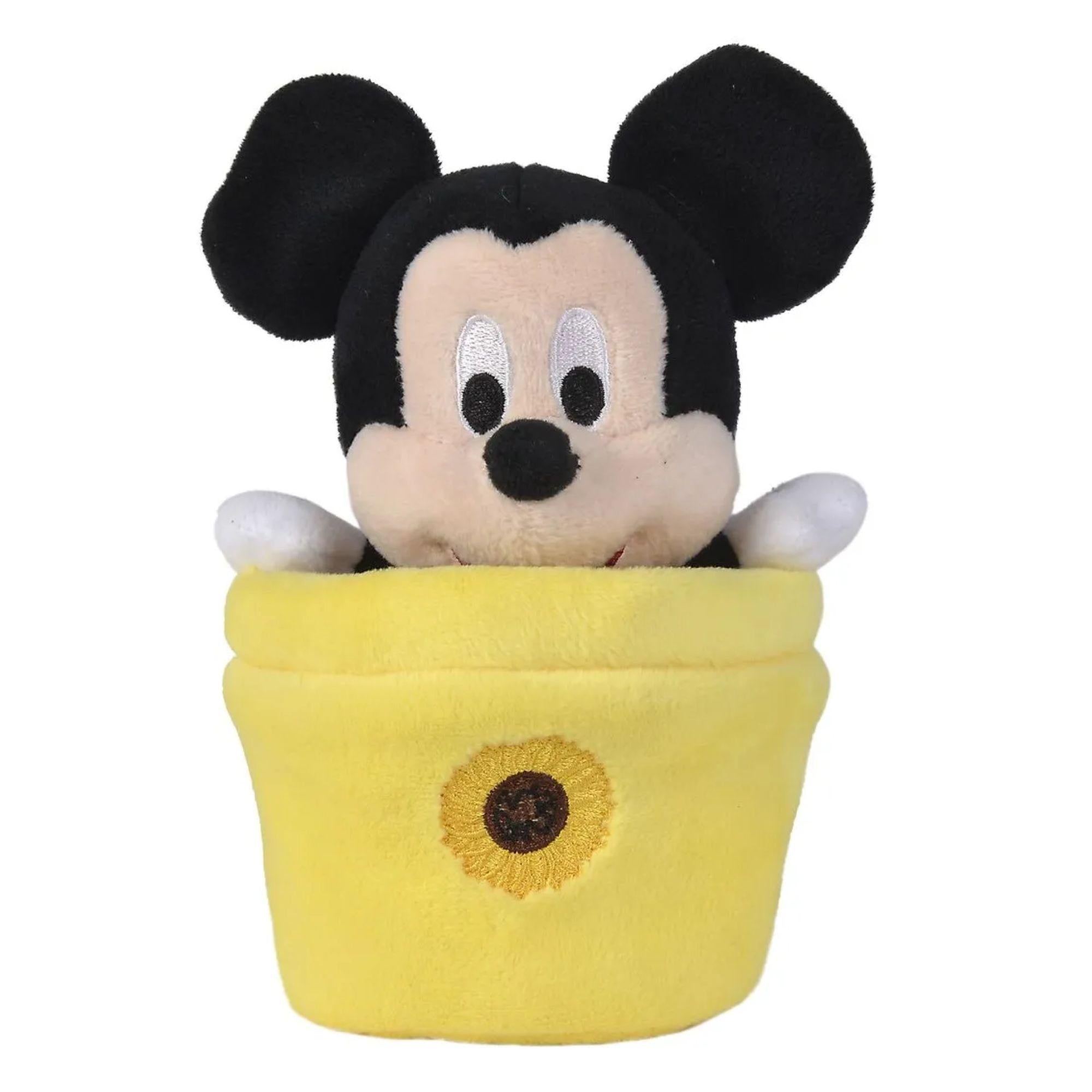 Mickey Mouse im Blumentopf Plüschfigur 16cm - Disney