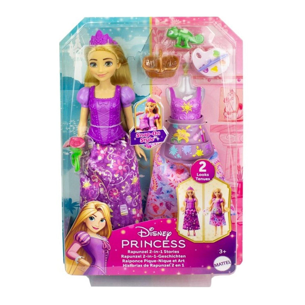 Rapunzel Puppe 2 in 1 - Disney Princess