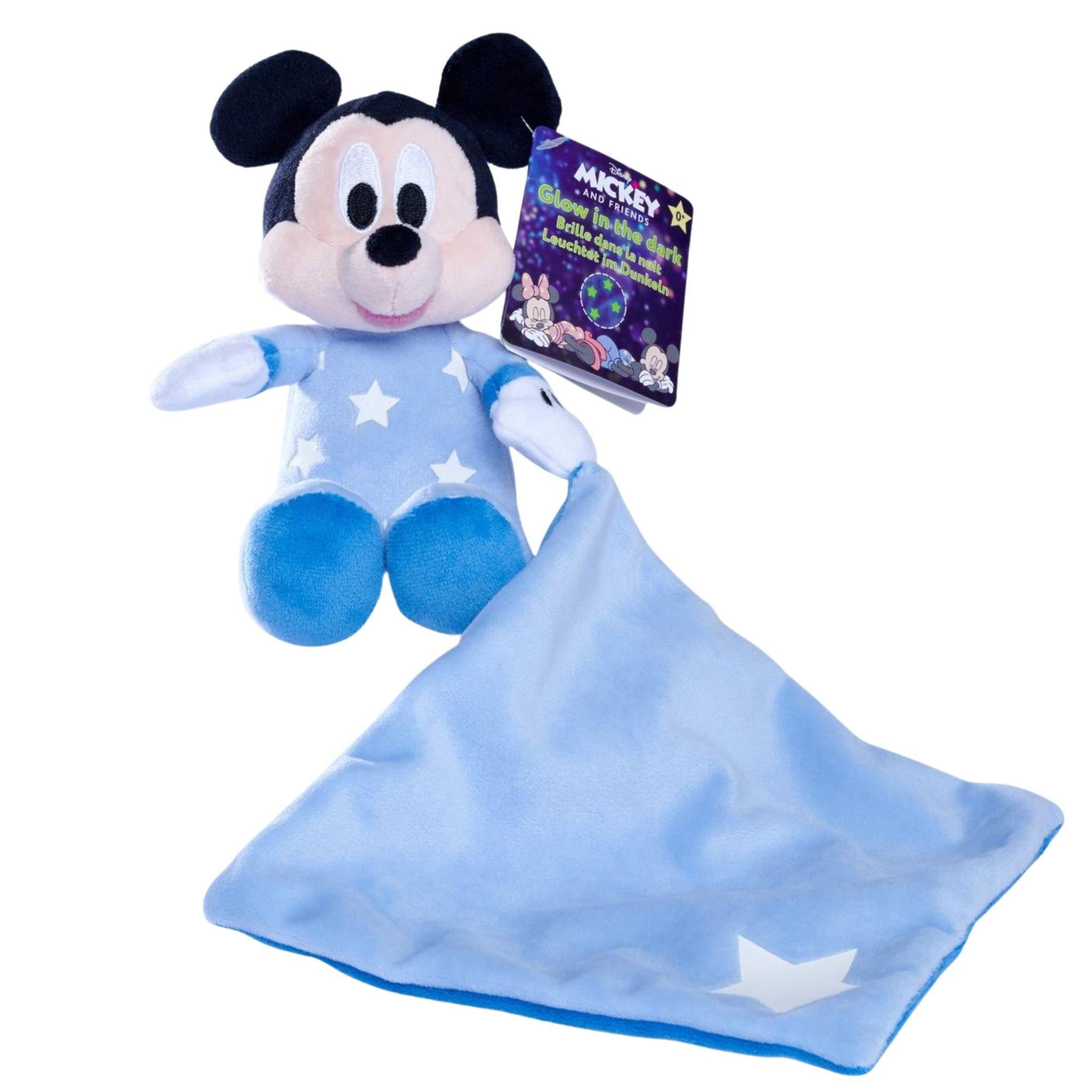 Schmusetuch Mickey (Glow in the Dark) 35cm - Disney