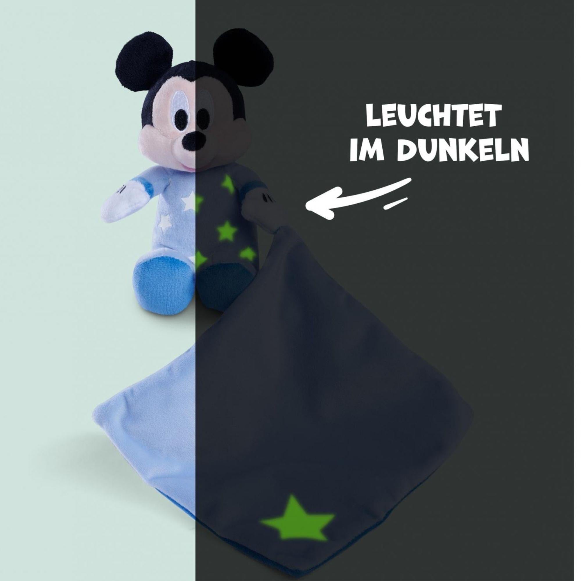 Schmusetuch Mickey (Glow in the Dark) 35cm - Disney