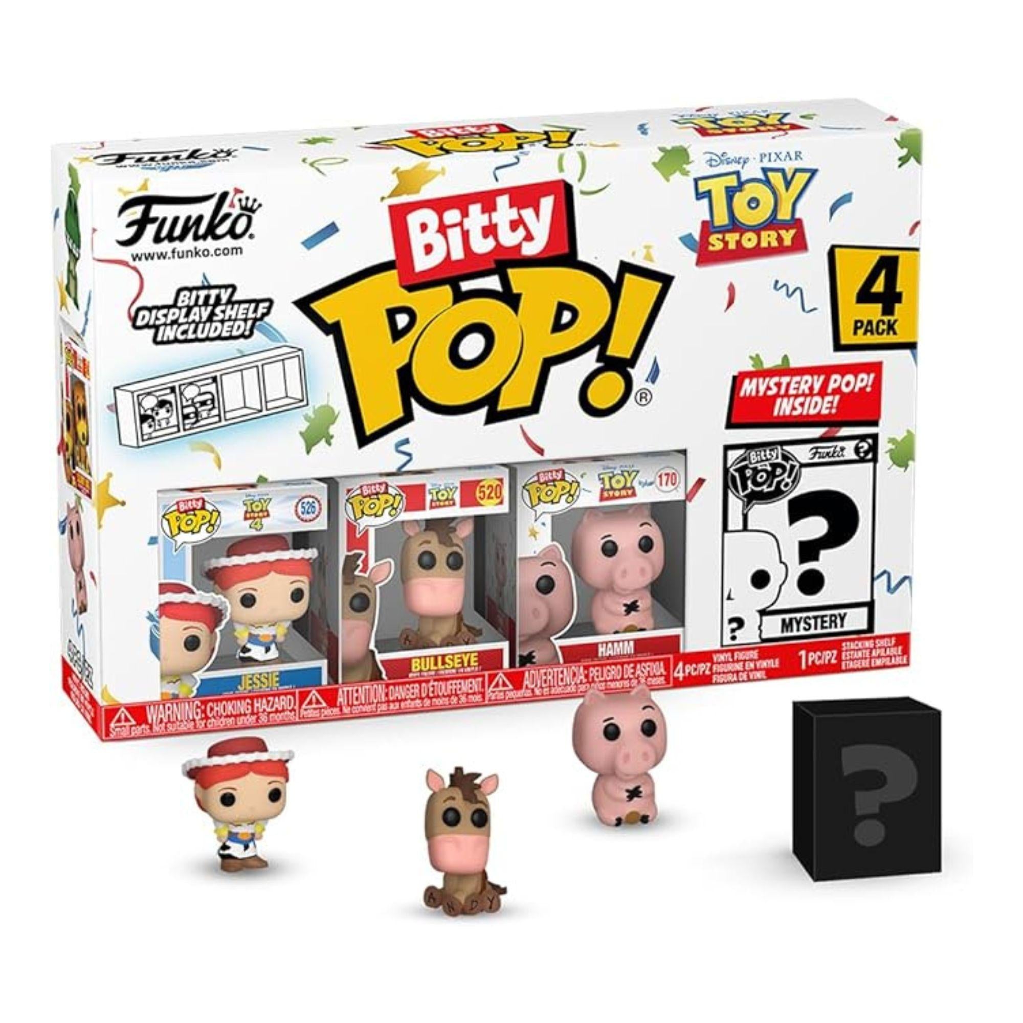 Serie Funko Bitty POP! 4er Set Jessie, Bullseye, Hamm Serie 2 - Disney Pixar Toy Story