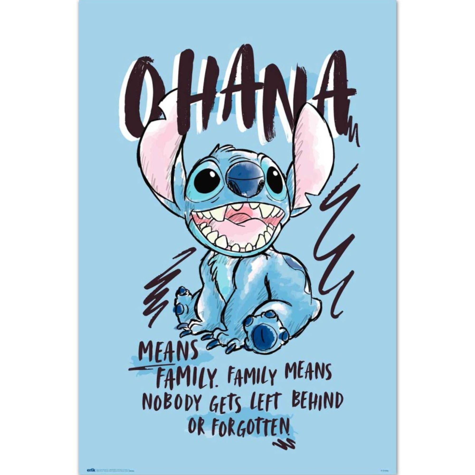 Stitch Ohana Maxi Poster - Disney Lilo & Stitch