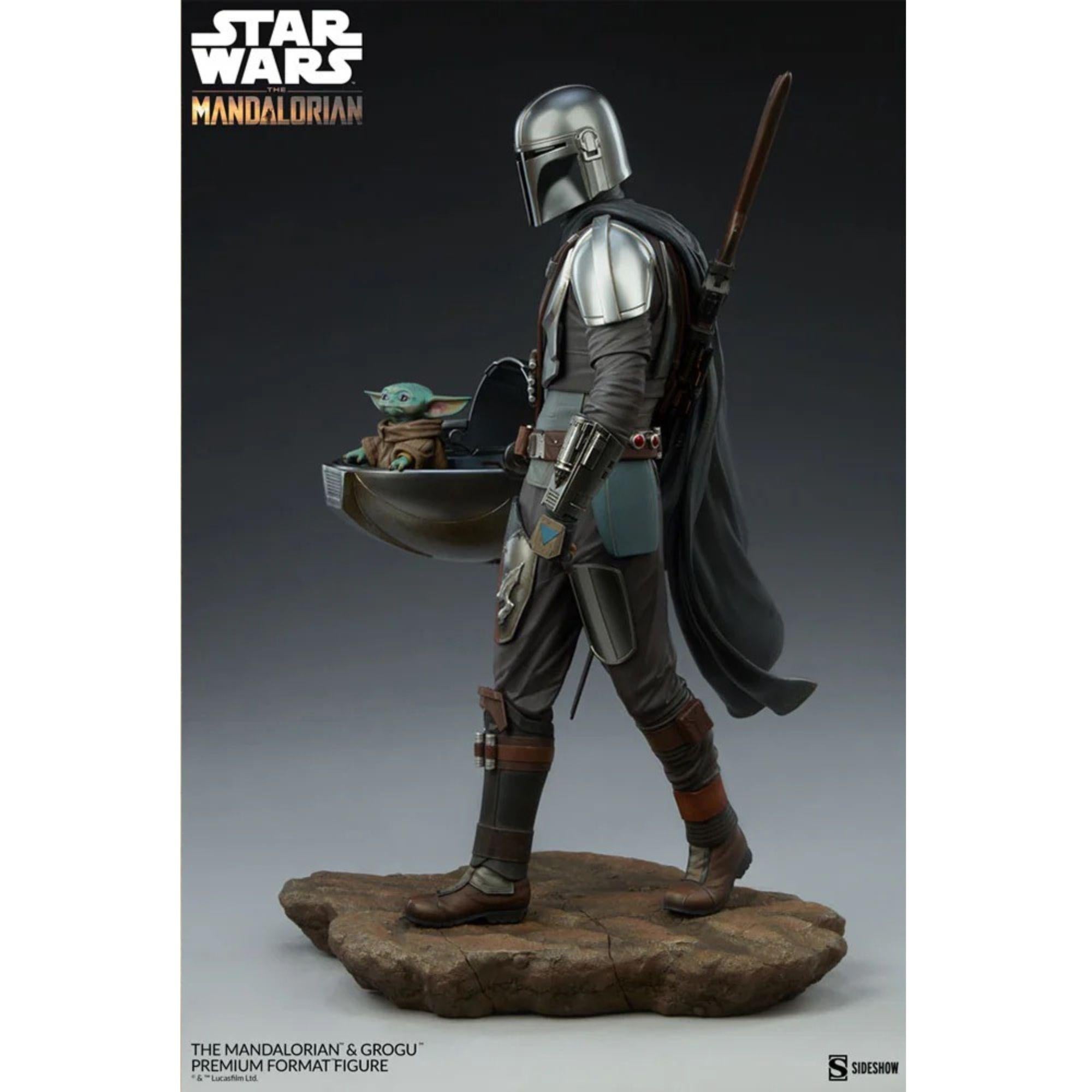The Mandalorian und Grogu 1:4 Premium Statue - Star Wars
