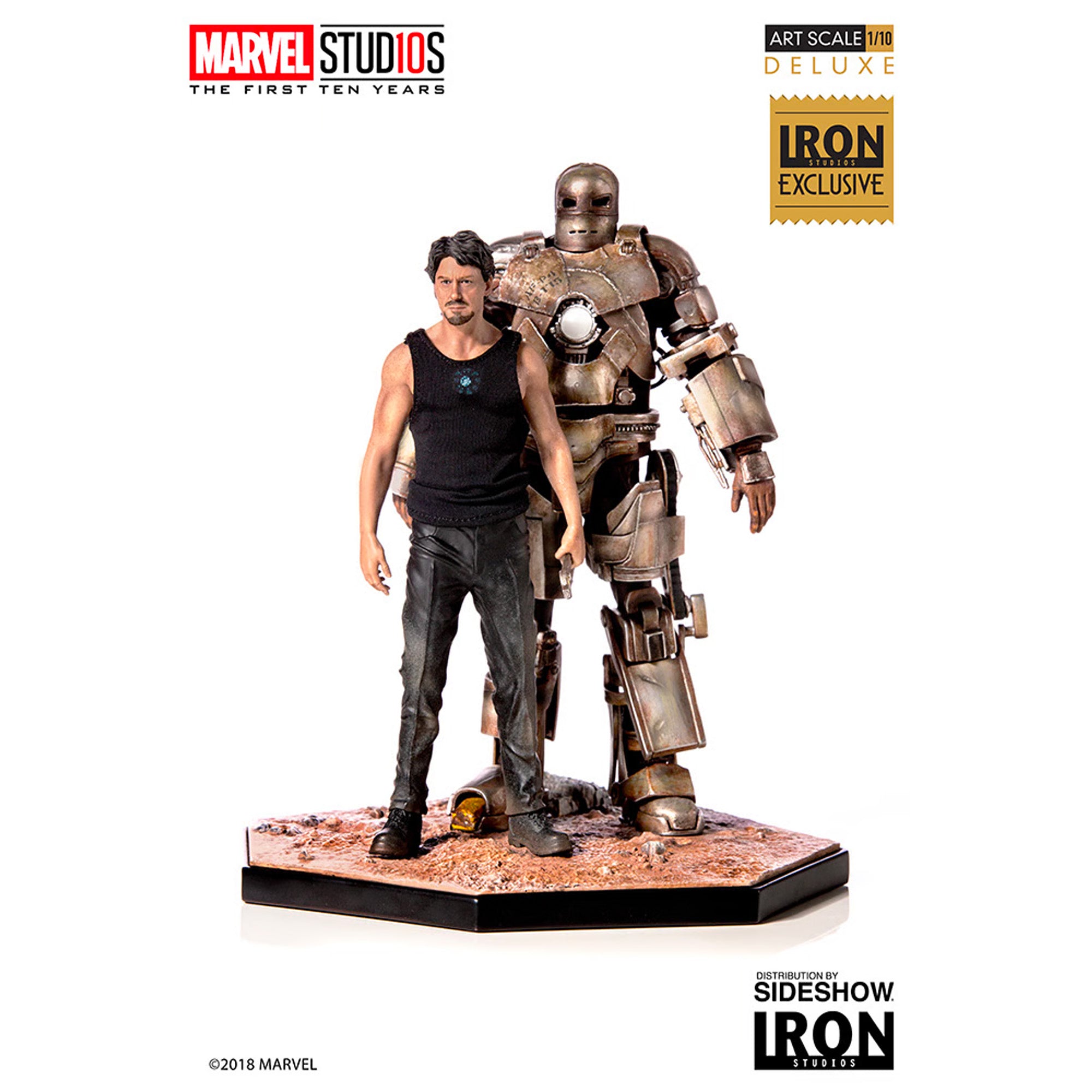 Tony Stark und Mark I 1:10 Statue - Marvel Iron Man