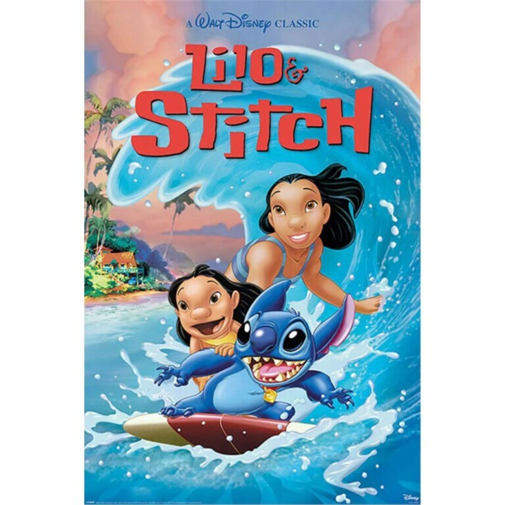 Wave Surf Poster (61 x 91,5 cm) - Disney Lilo & Stitch