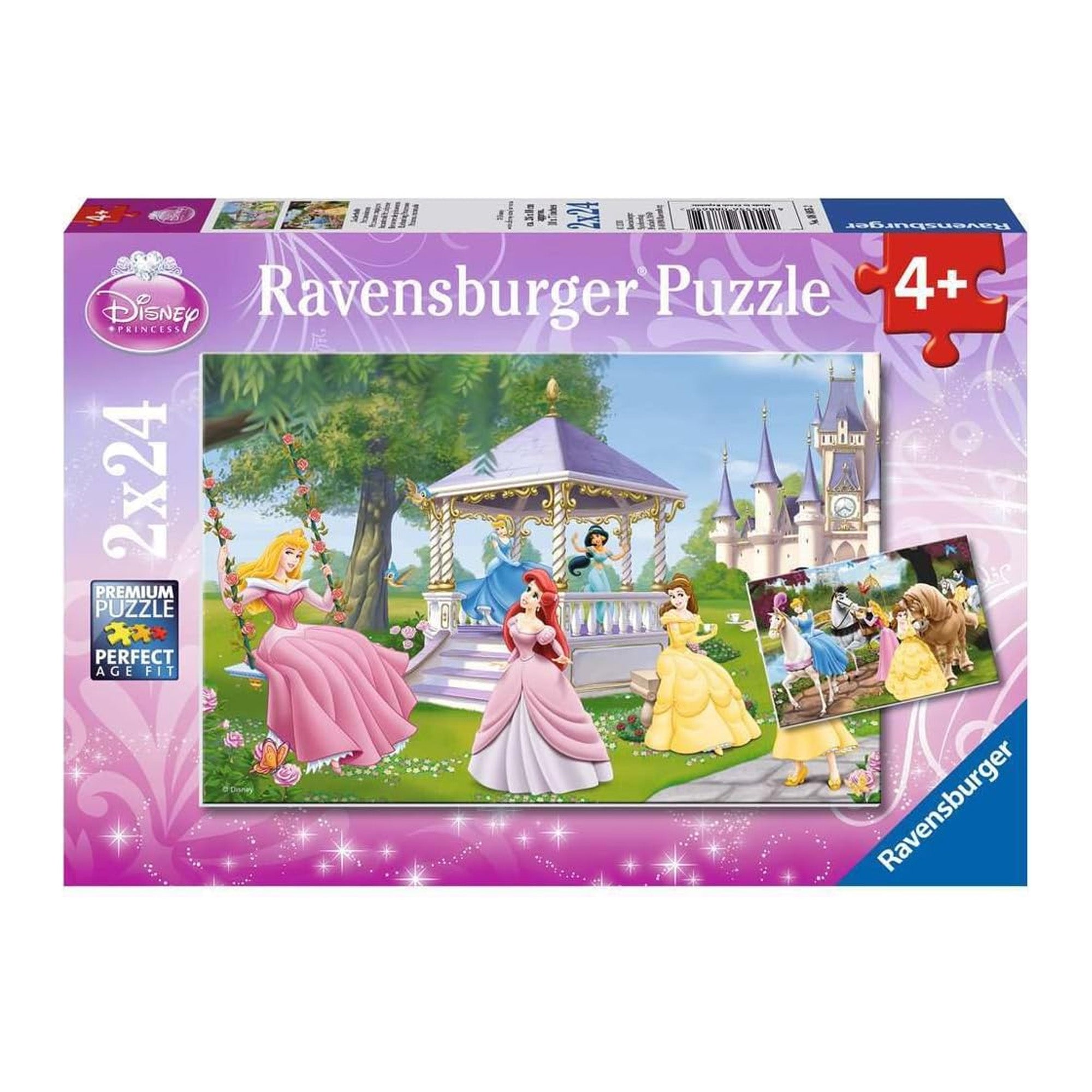 Zauberhafte Prinzessinnen Kinderpuzzle (2x24 Teile) - Disney