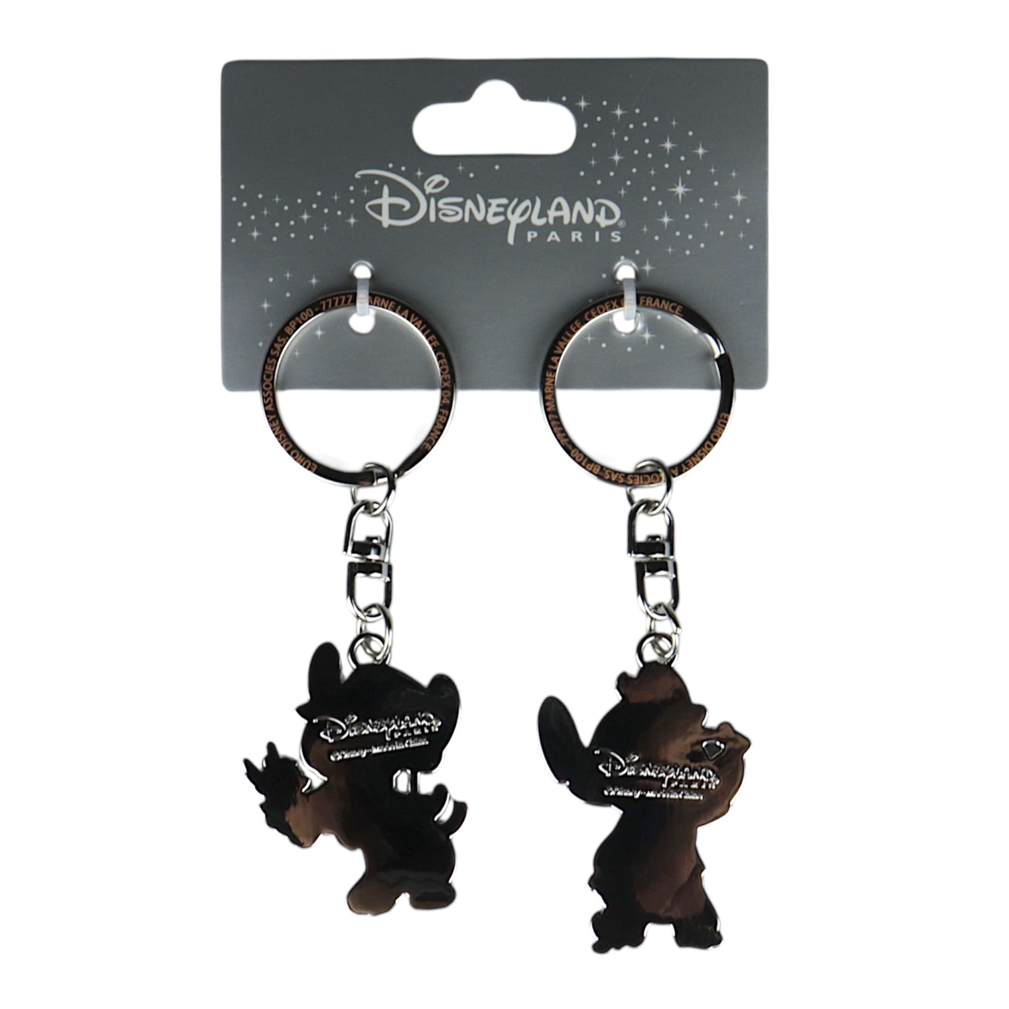 Stich und Angel mit Enten Pärchen-Schlüsselanhänger - Disney