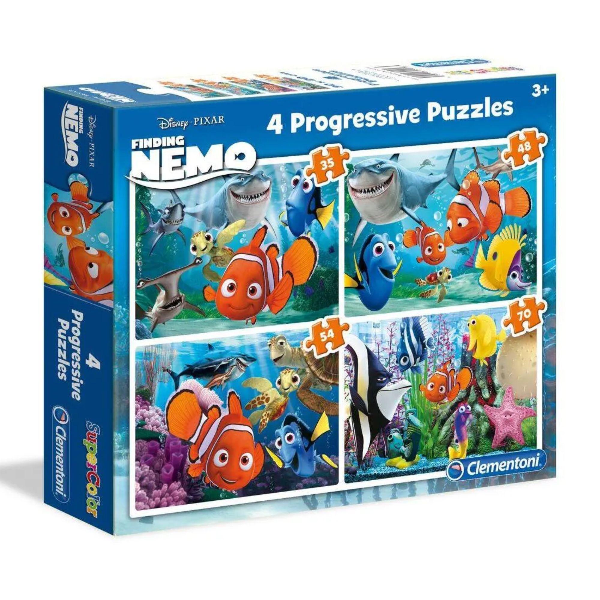 4x Supercolor Kinderpuzzle - Findet Nemo