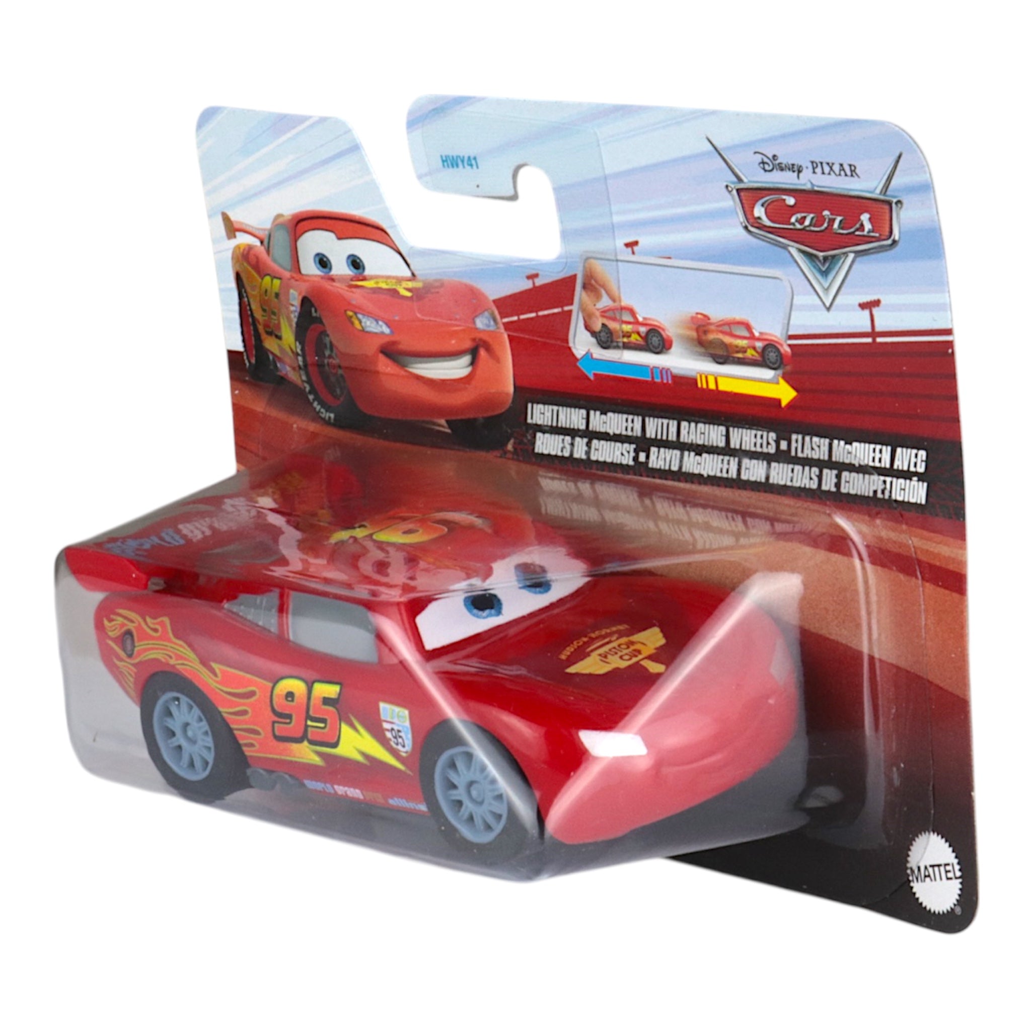Mattel Rückziehauto Lightning McQueen - Cars on the Road