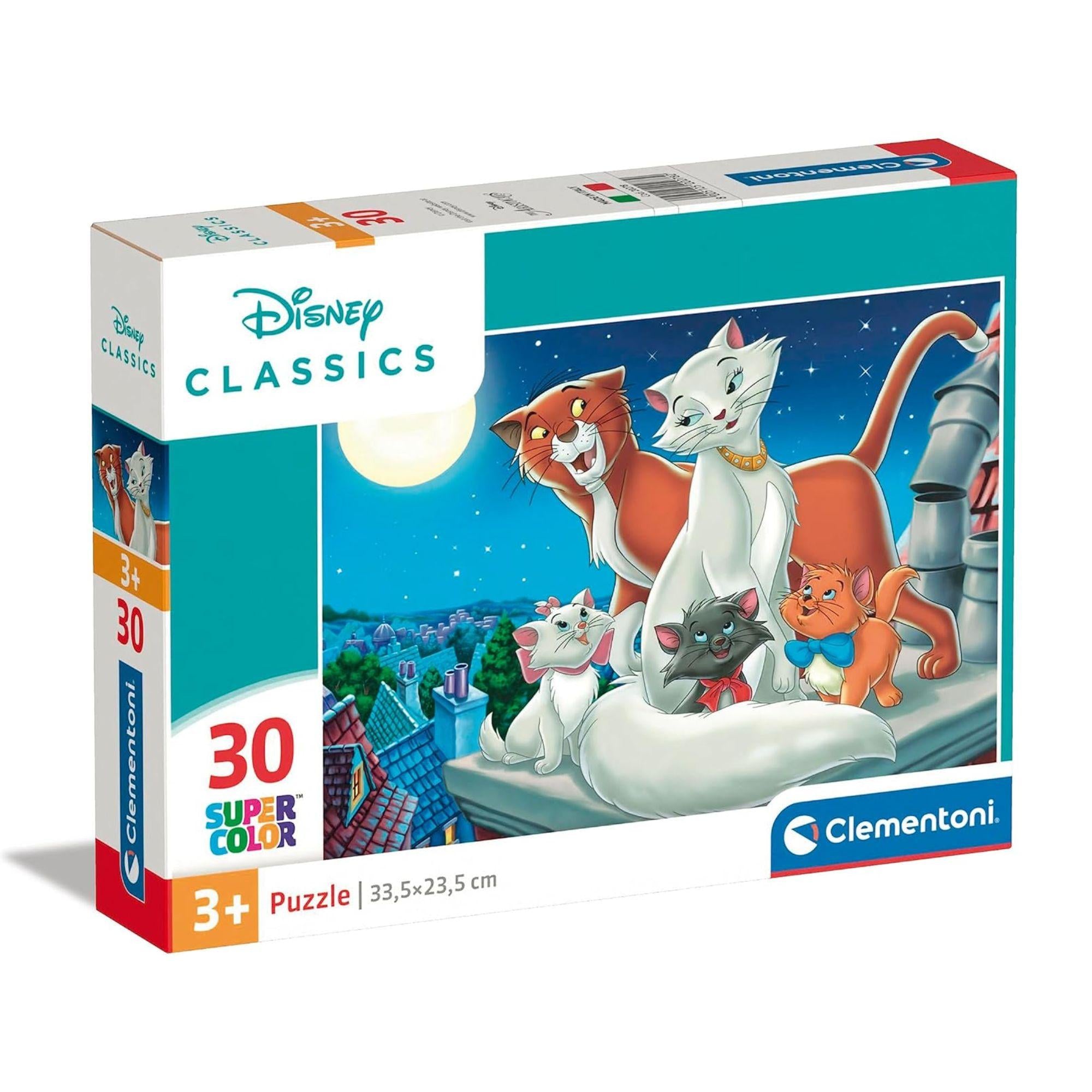 Aristocats Supercolor Kinderpuzzle (30 Teile) - Disney Classics