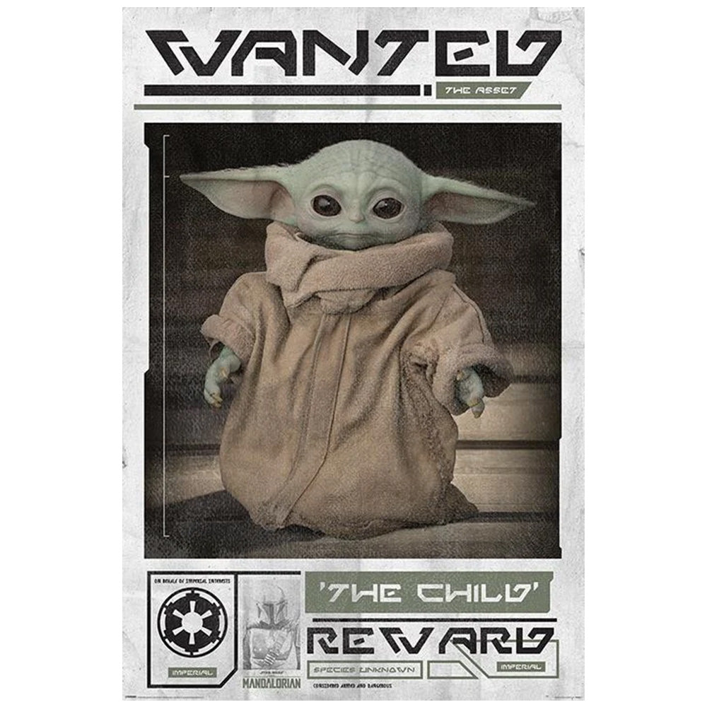 Baby Yoda (The Child) Wanted Maxi Poster - Star Wars