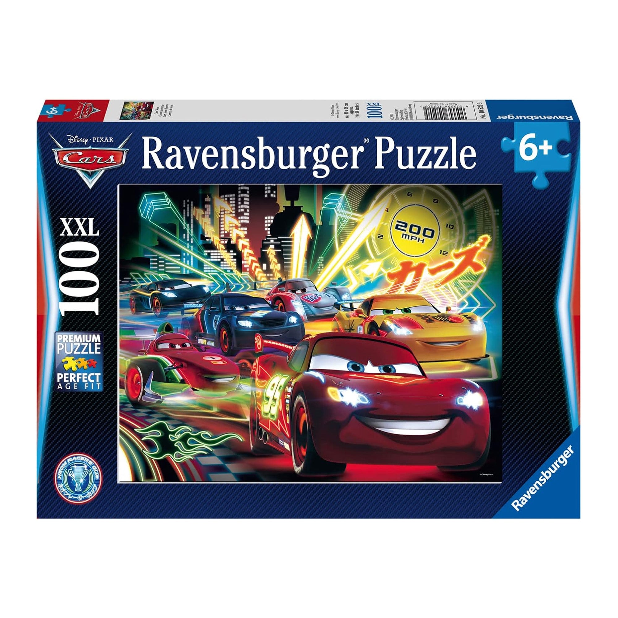 Cars Neon Kinderpuzzle (100 Teile) - Disney Pixar