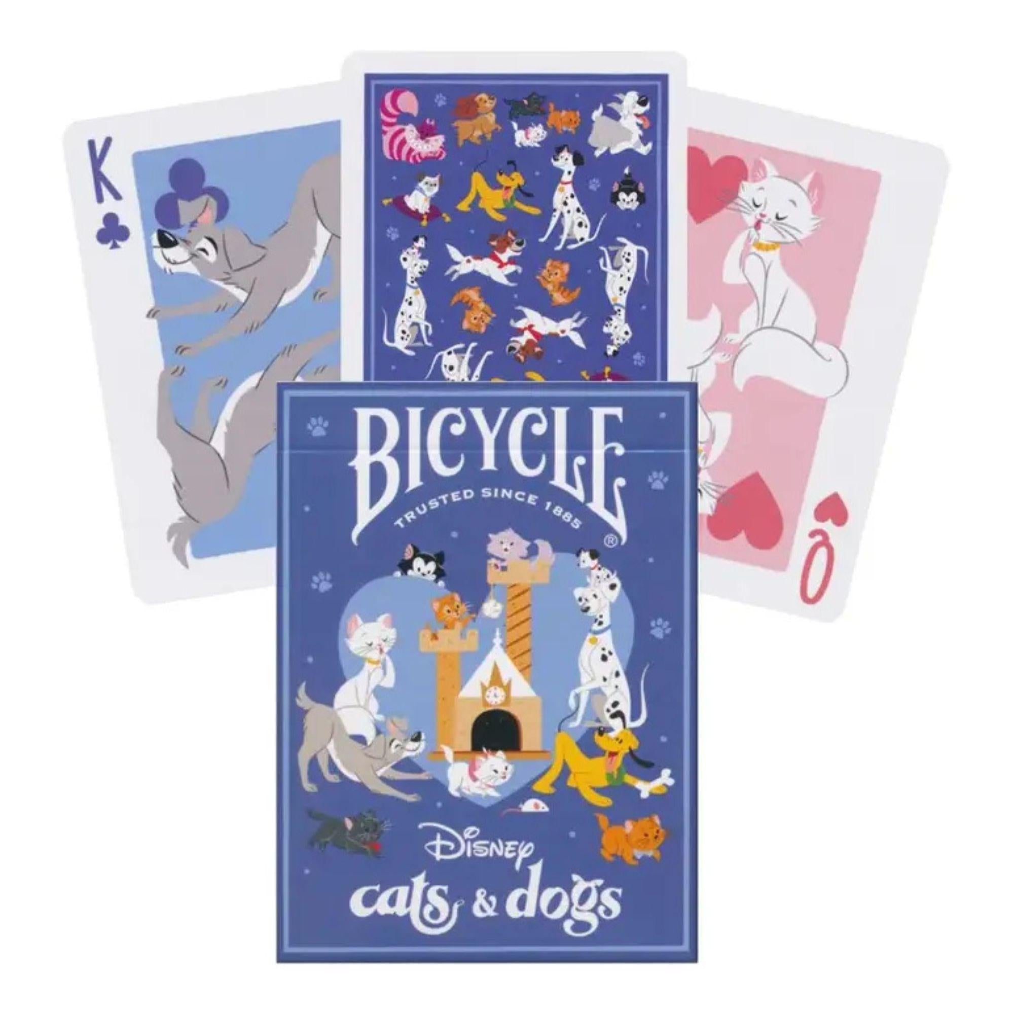 Cats & Dogs Bicycle Spielkarten - Disney