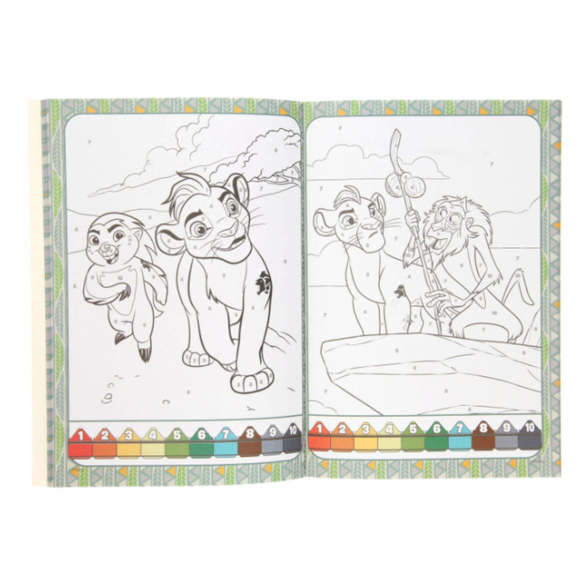 Die Garde der Löwen Color by Number Malbuch - Disney Der König der Löwen