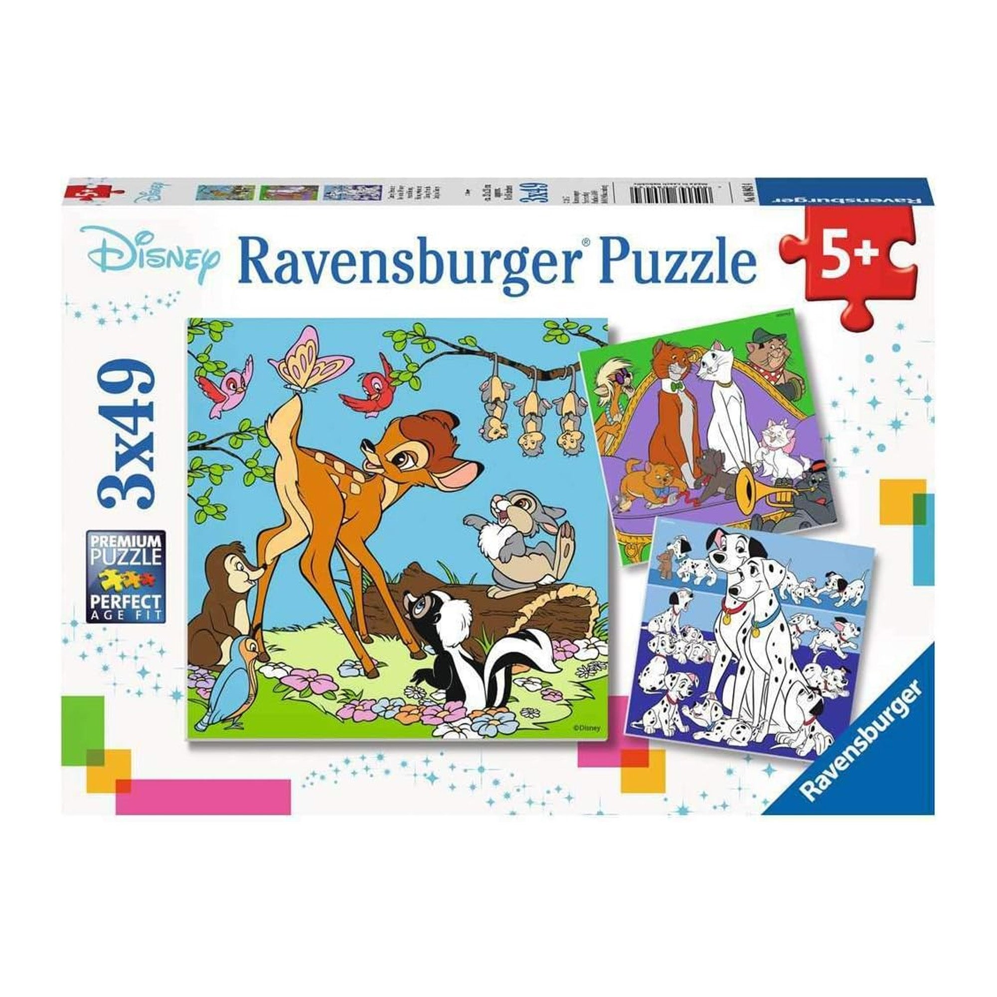 Disney Freunde Kinderpuzzle (3x49 Teile) - Disney