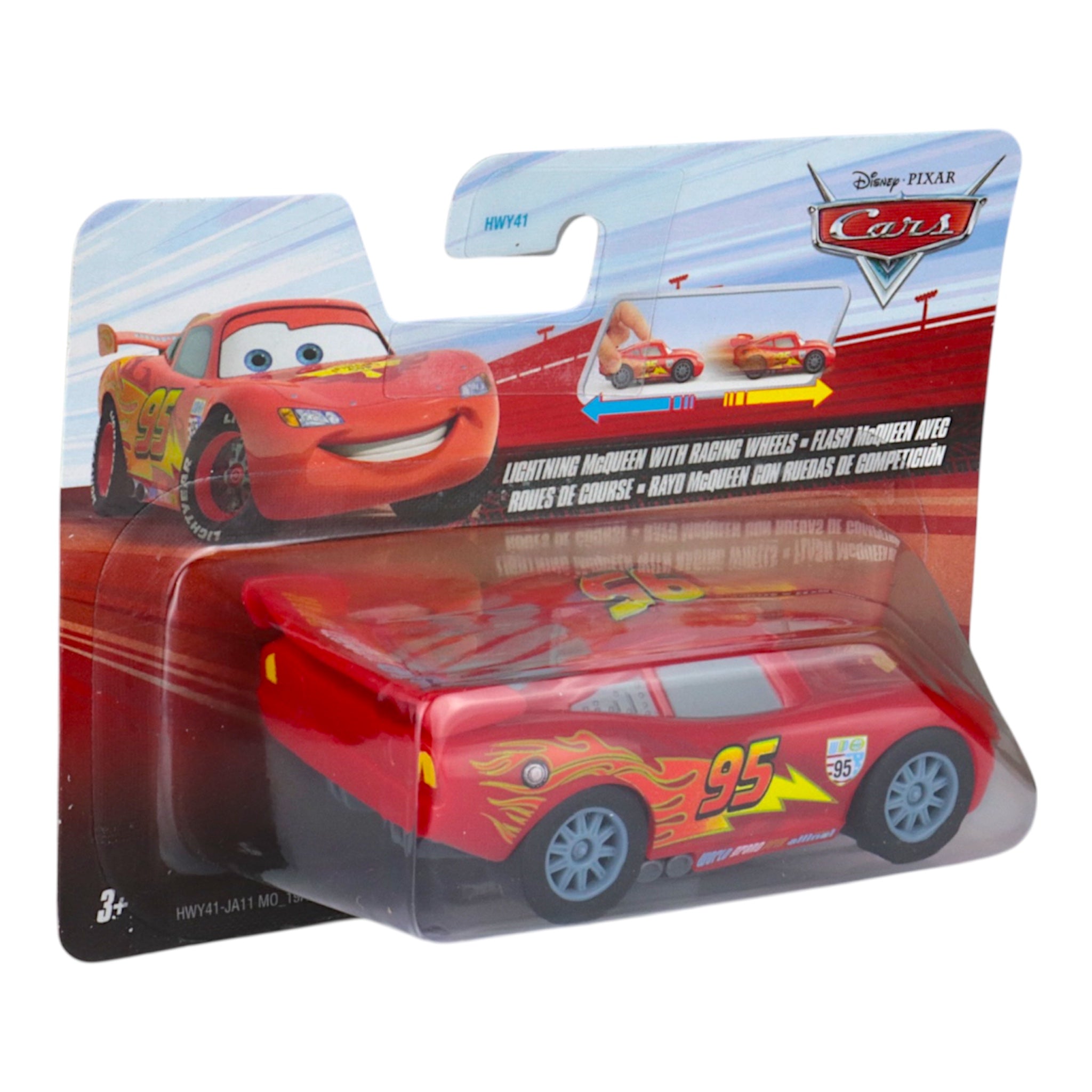 Mattel Rückziehauto Lightning McQueen - Cars on the Road