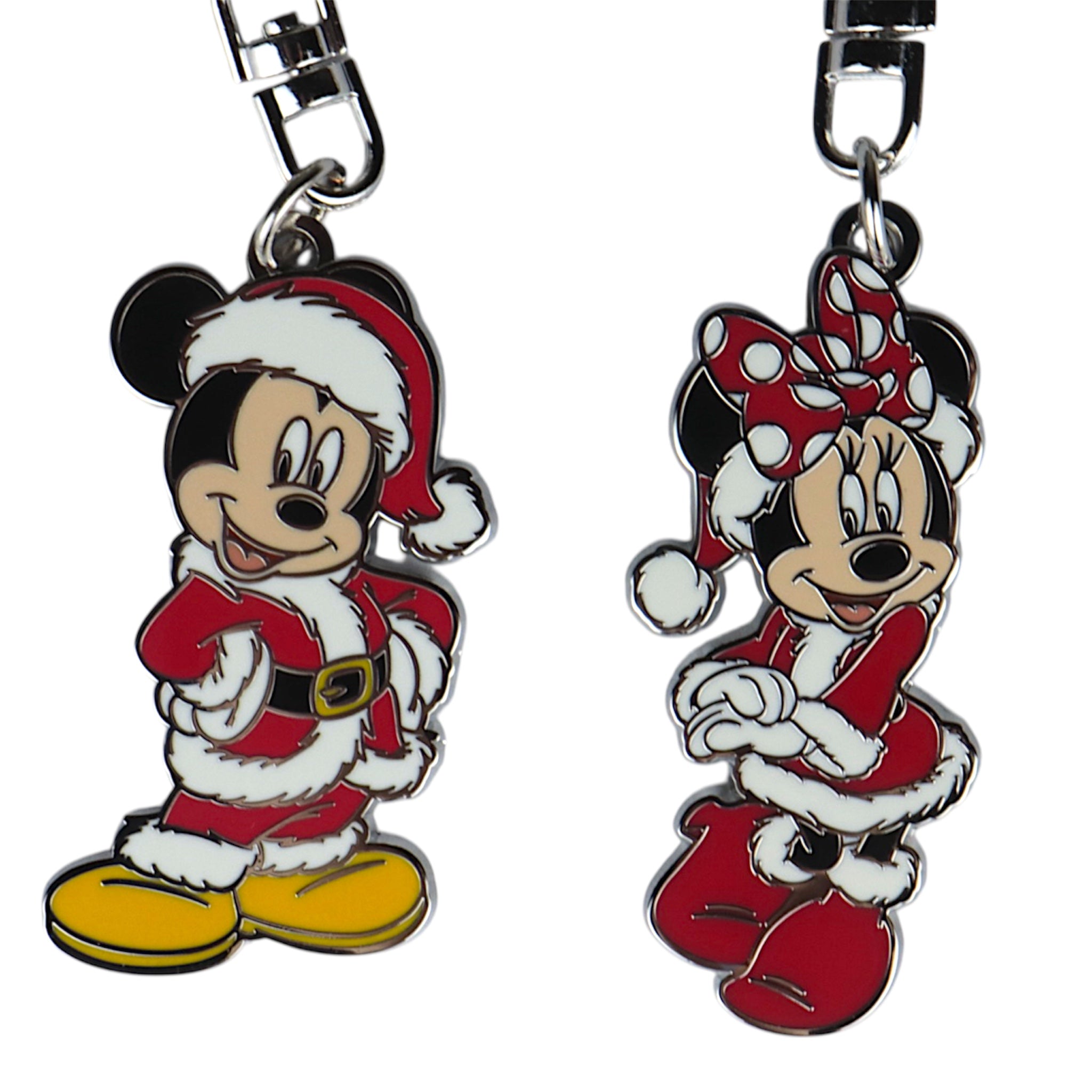 Minnie und Mickey Weihnachtsoutfit Pärchen-Schlüsselanhänger - Disney