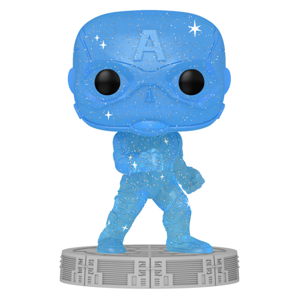 Funko POP! Captain America (Art Series) mit Schutzhülle 46 - Marvel Infinity Saga