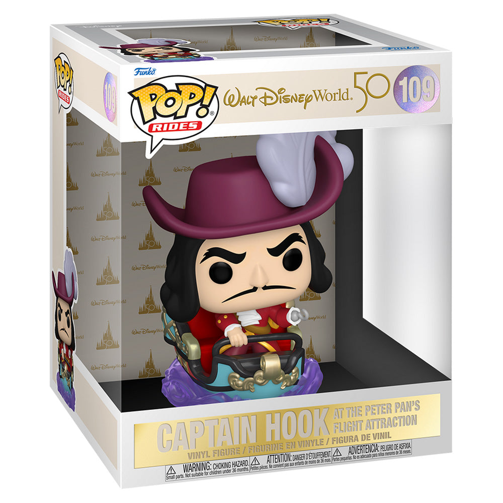 Funko POP! Captain Hook on Peter Pan Flight 109 - Disney World 50th Anniversary