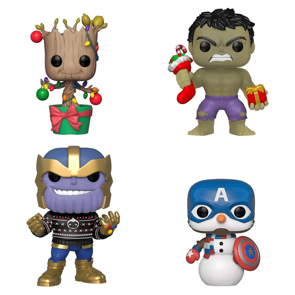 Funko POP! Happy Holidays Exclusive 4er Pack - Marvel