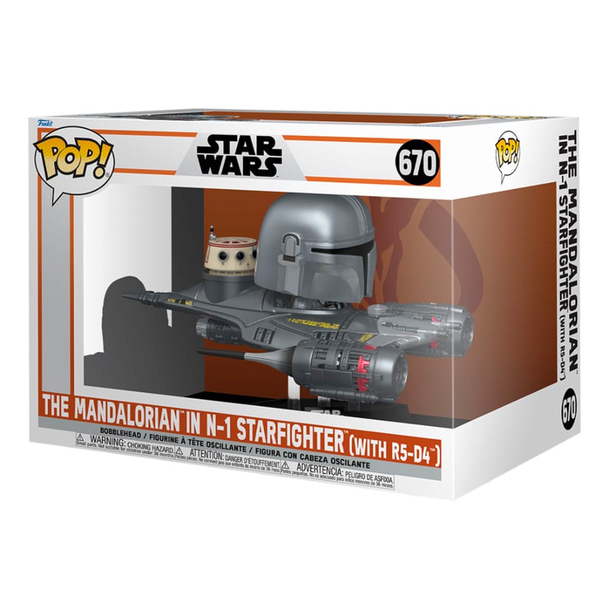 Funko POP! The Mandalorian in N-1 Starfighter 670 - Star Wars