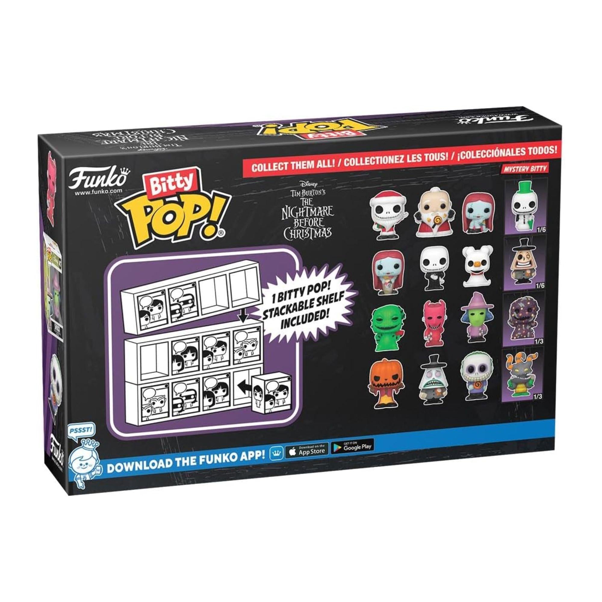 Funko Bitty POP! 4er Set Pumpkin King, Mayor, Barrel Serie 4 - Disney The Nightmare Before Christmas