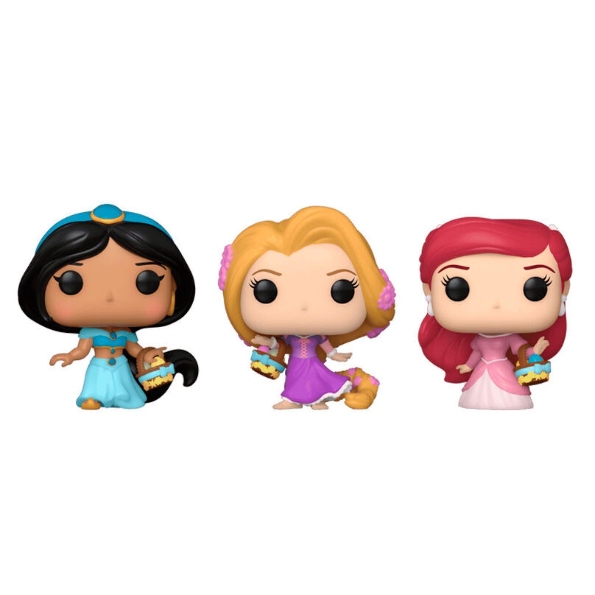 Funko Pocket POP! 3er Figuren Set Jasmine, Arielle und Rapunzel - Disney Princess