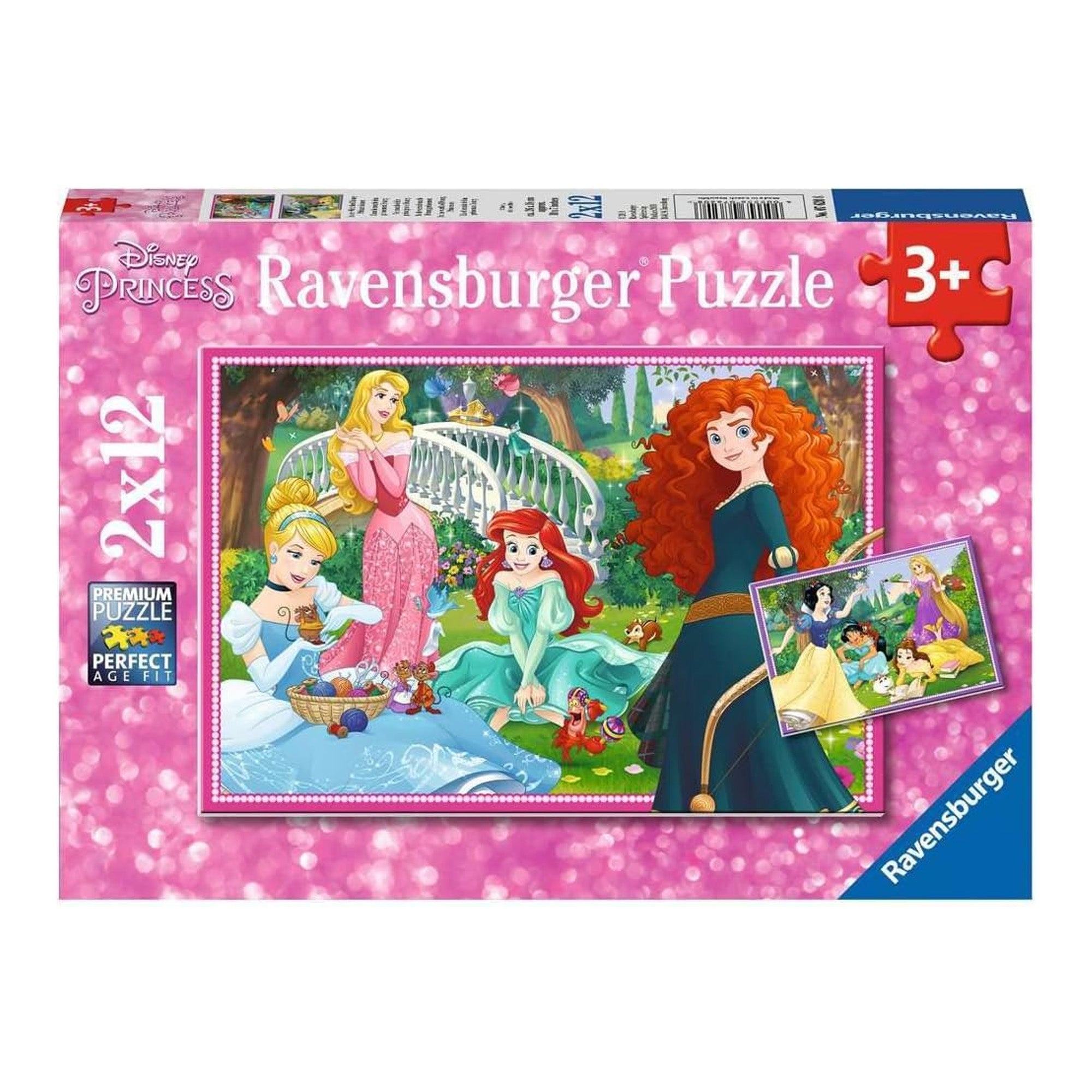 In der Welt der Prinzessinnen Kinderpuzzle (2x12 Teile) - Disney