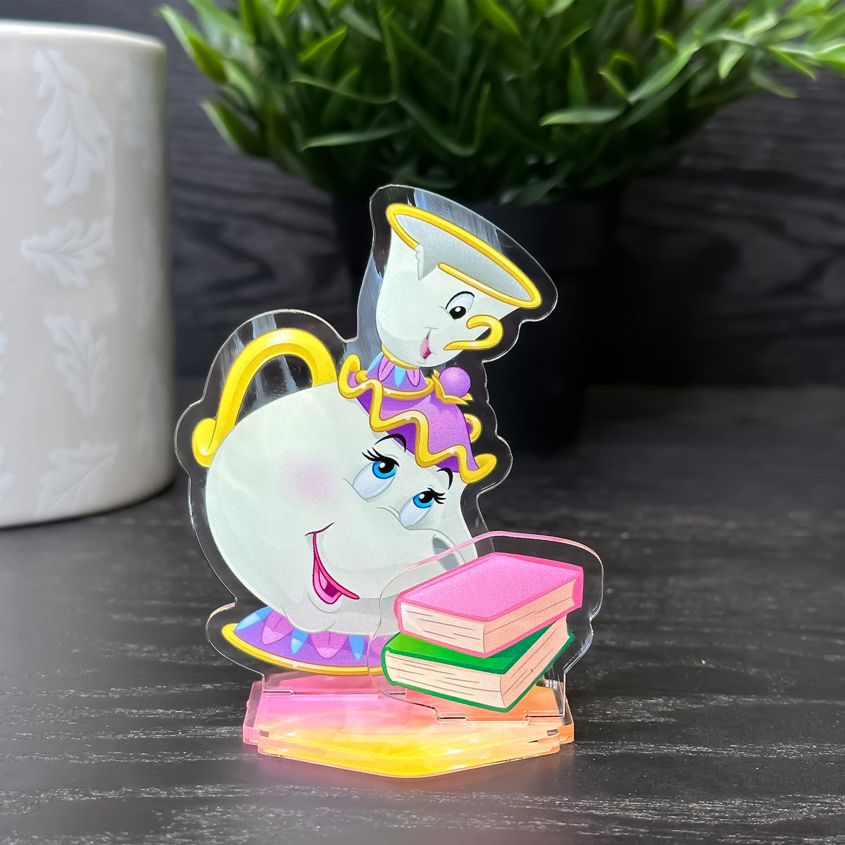 Madame Pottine & Tassilo Acryl Figur - Disney Die Schöne und das Biest