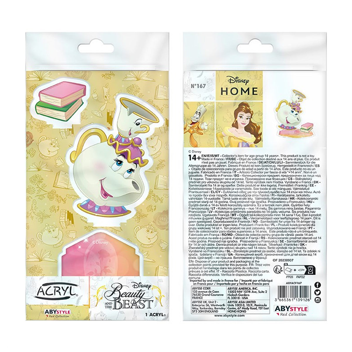 Madame Pottine & Tassilo Acryl Figur - Disney Die Schöne und das Biest