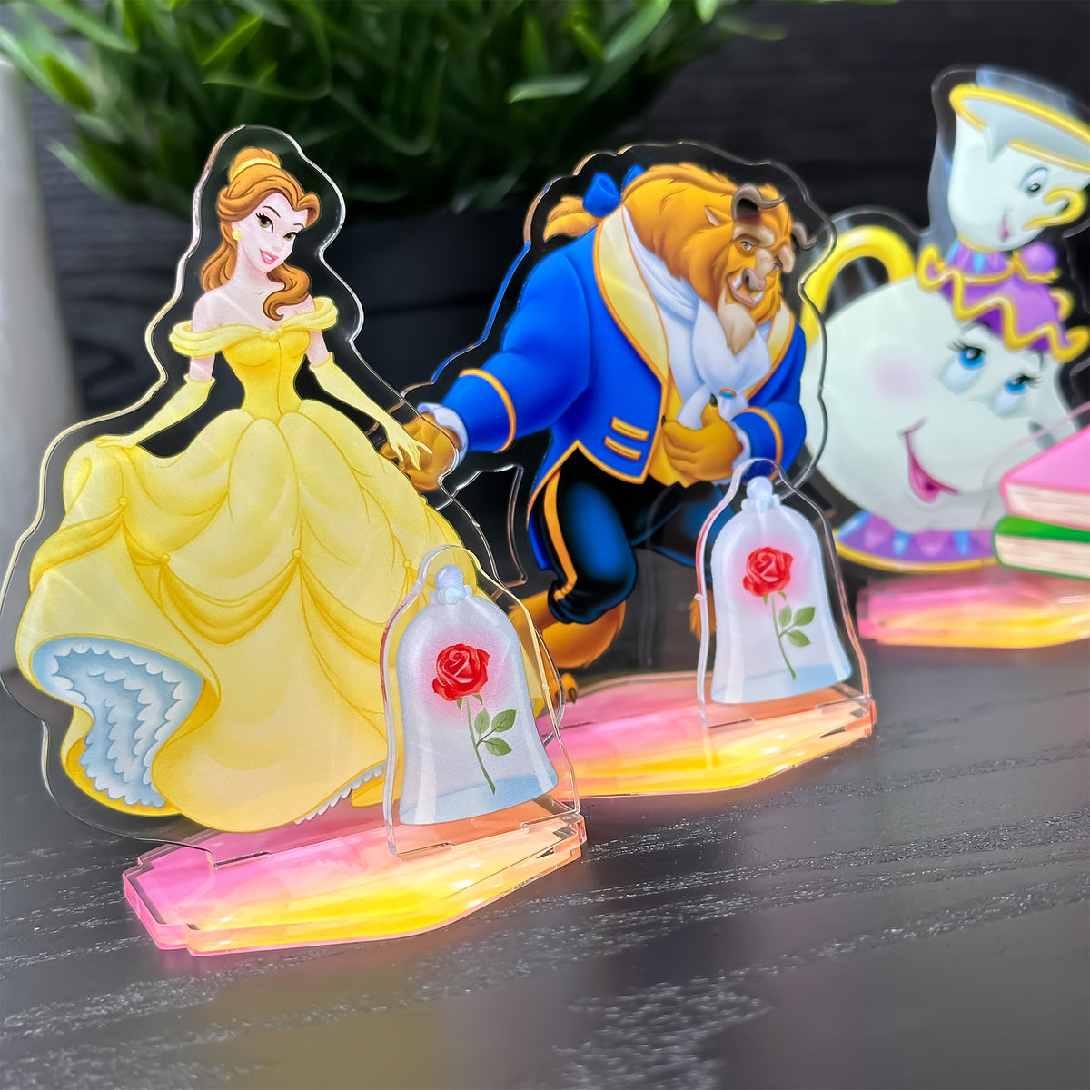 Madame Pottine & Tassilo Acryl Figur - Disney Die Schöne und das Biest