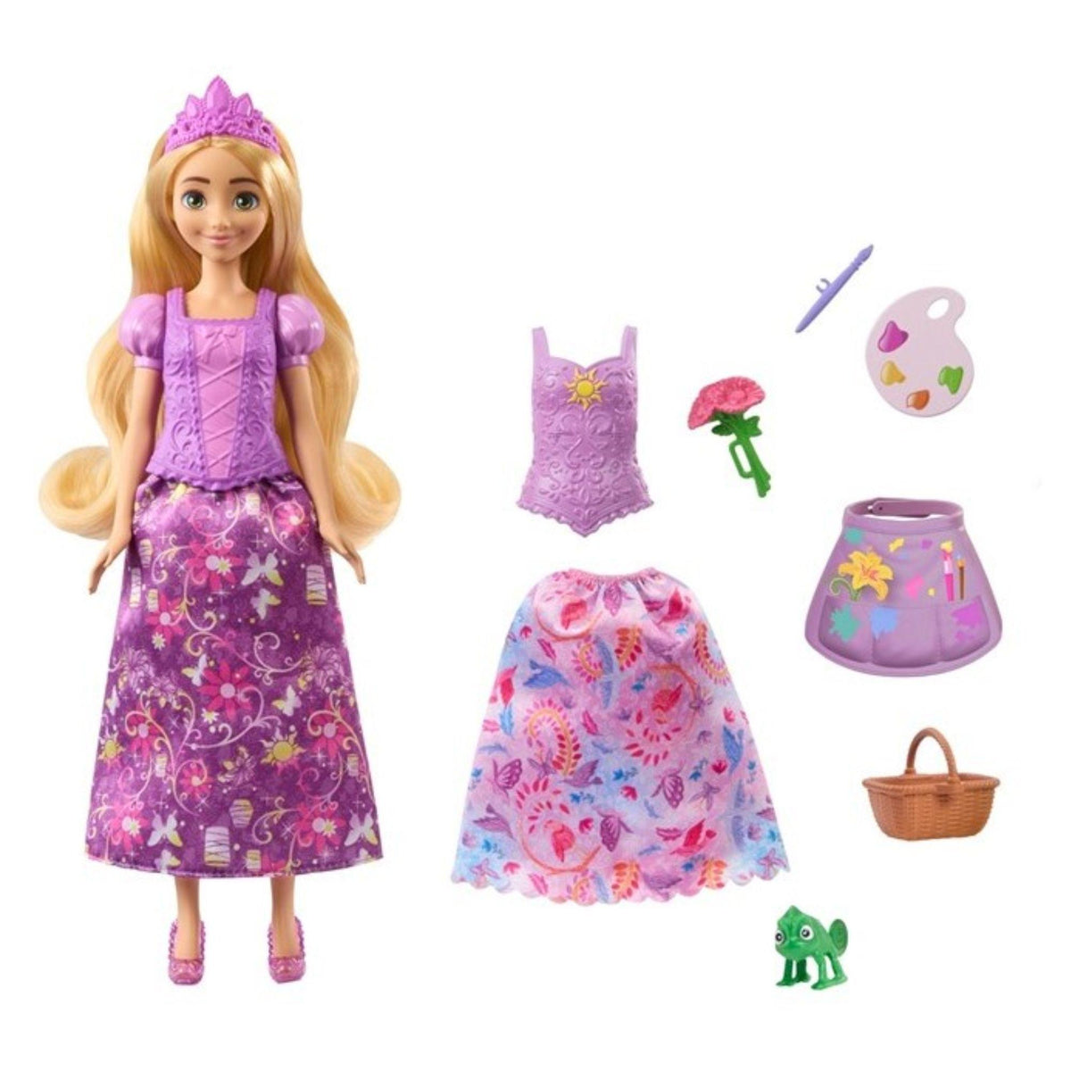 Rapunzel Puppe 2 in 1 - Disney Princess