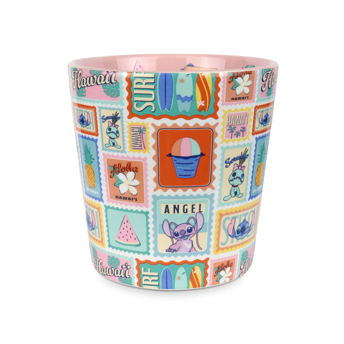Stitch und Angel Tasse 595 ml - Disney Lilo & Stitch – Ansicht ohne sichtbaren Henkel