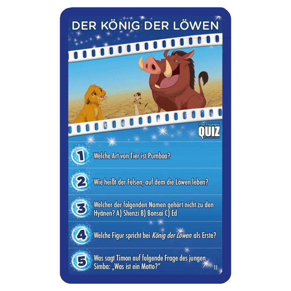 TOP TRUMPS Quiz Disney (500 Fragen) - Disney