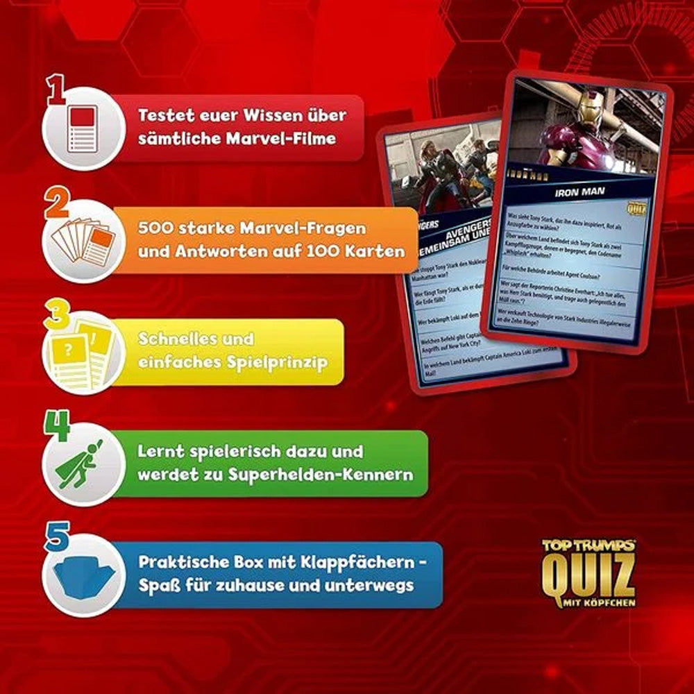 TOP TRUMPS Quiz Marvel (500 Fragen)