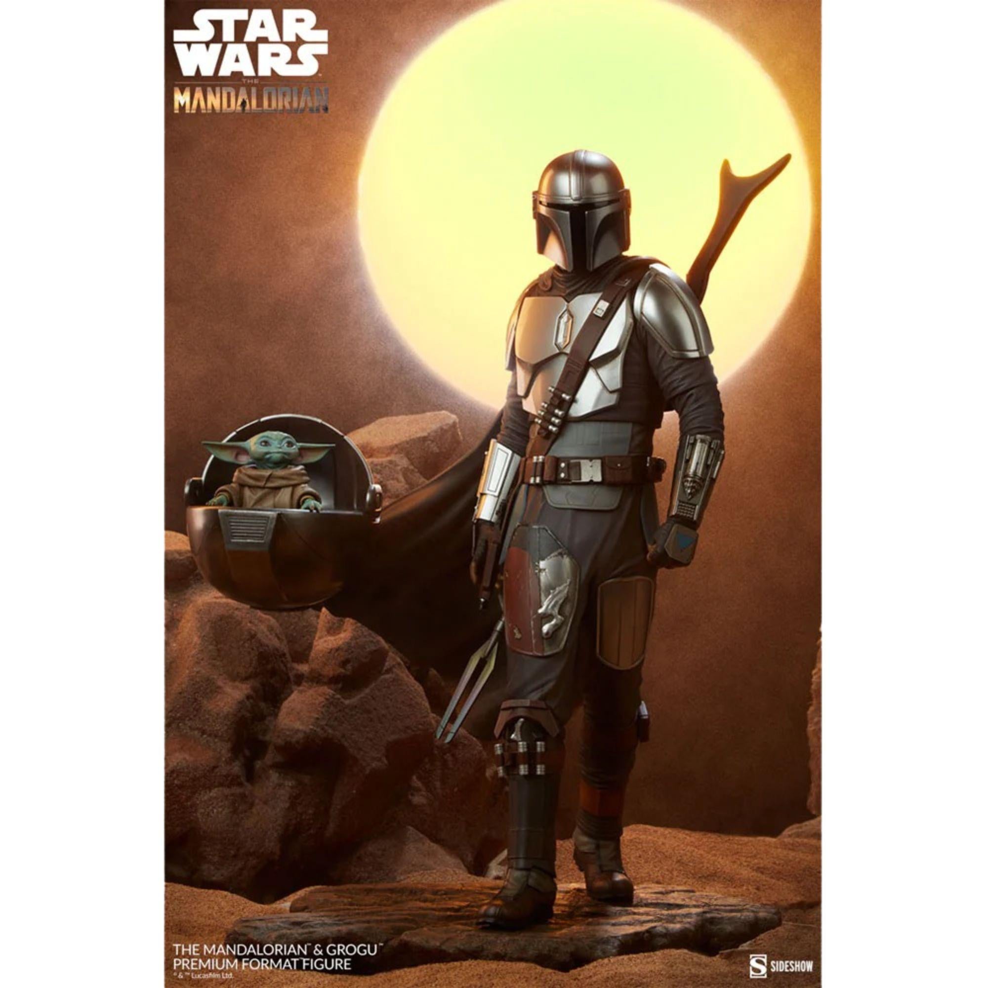 The Mandalorian und Grogu 1:4 Premium Statue - Star Wars