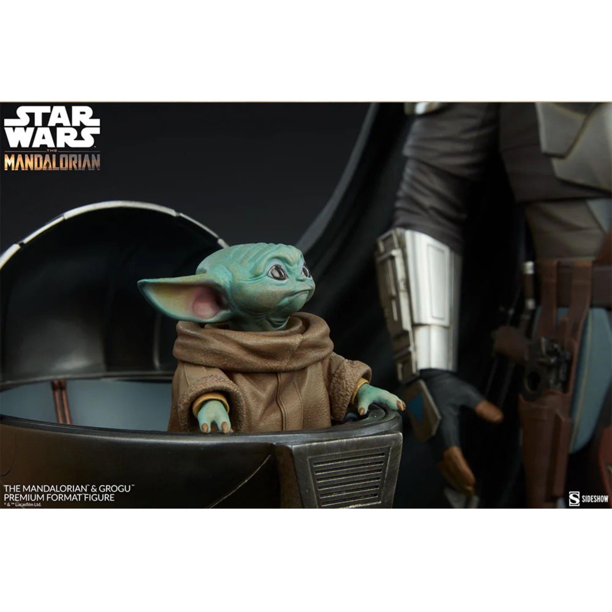 The Mandalorian und Grogu 1:4 Premium Statue - Star Wars