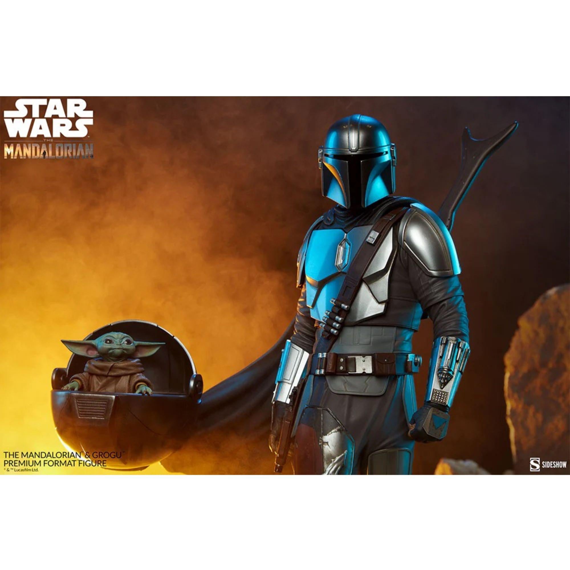 The Mandalorian und Grogu 1:4 Premium Statue - Star Wars