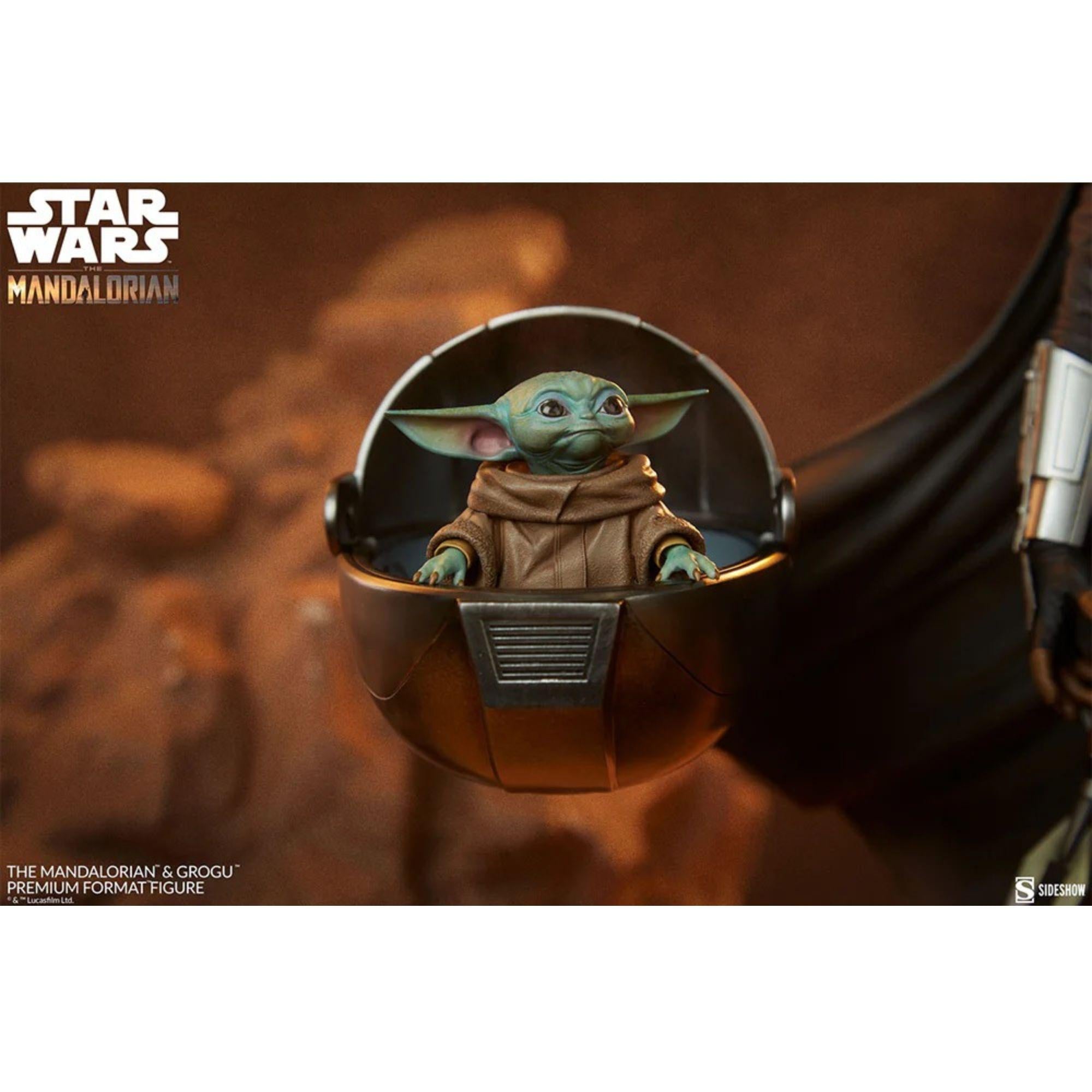 The Mandalorian und Grogu 1:4 Premium Statue - Star Wars